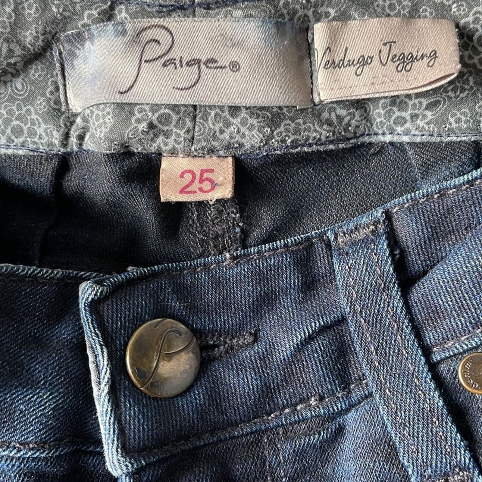 Paige Paige Verdugo Jegging 25 Womens Skinny Jeans Dark Wash Denim Size 26" / US 2 / IT 38 - 5 Thumbnail