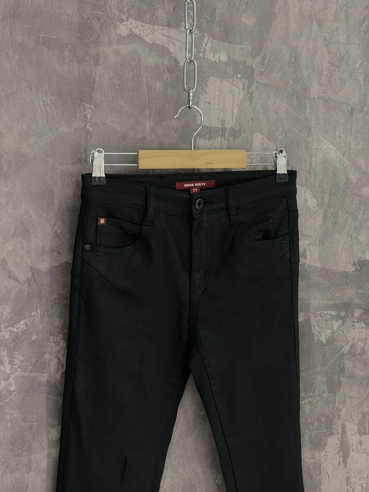 Beauty Beast × Hysteric Glamour × Miss Sixty Vintage Miss Sixty Black Skinny Glamour Y2K Jeans Size 27" / US 4 / IT 40 - 5 Thumbnail