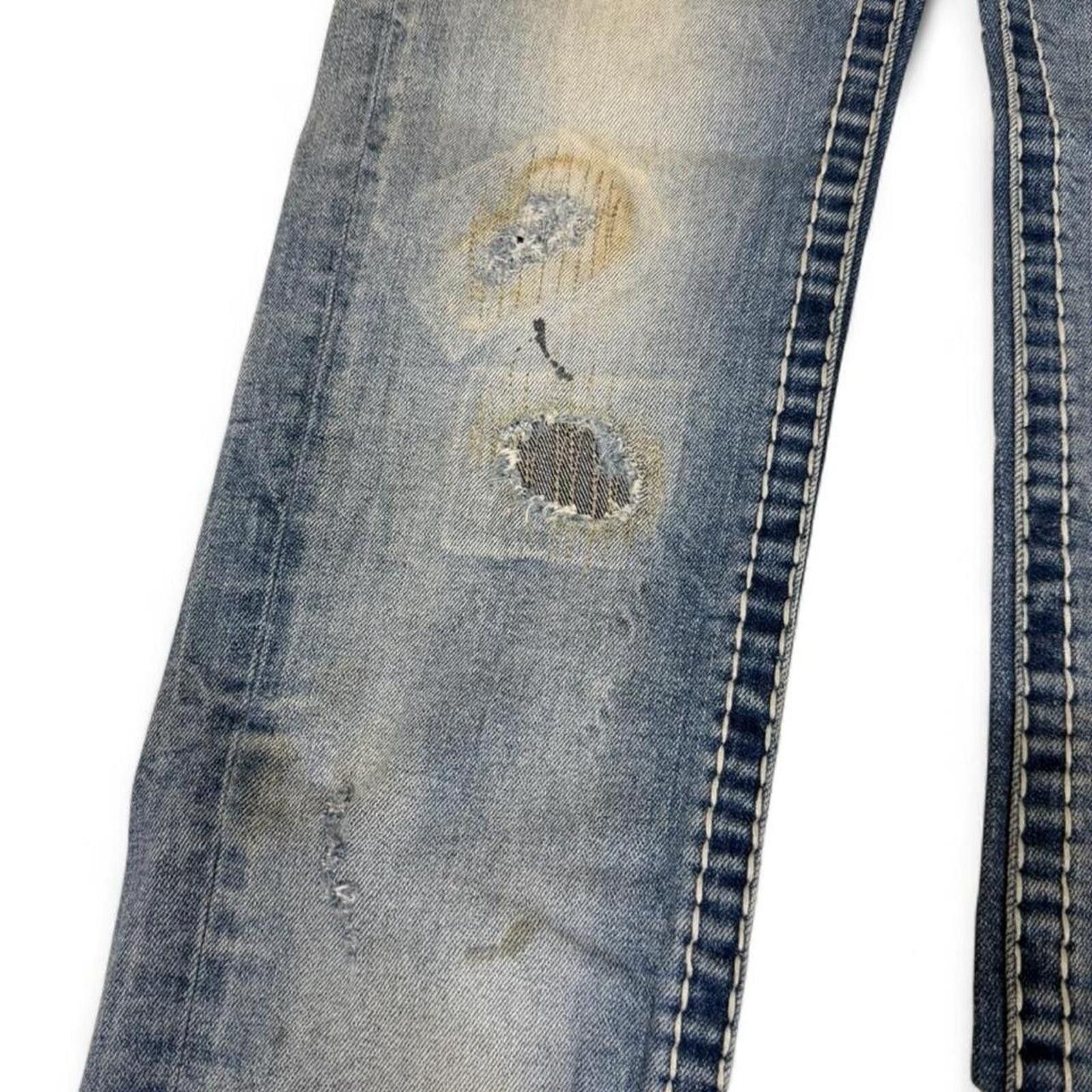 True Religion Vintage Buckaroo Skinny fit ripped look denim jeans Size US 32 / EU 48 - 4 Thumbnail