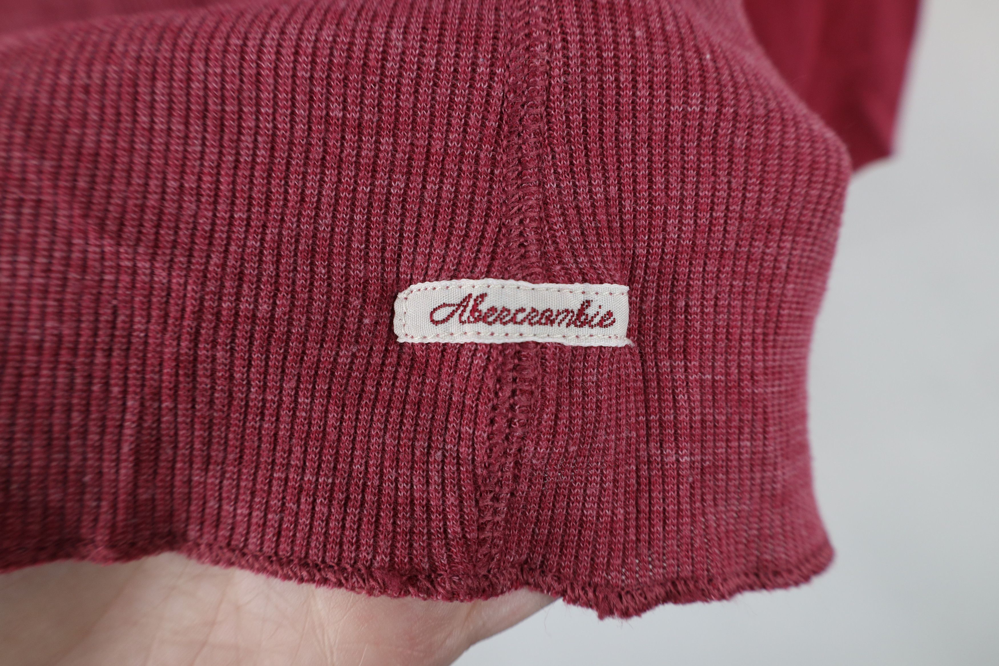 Abercrombie & Fitch Vintage 90s Y2K Abercrombie & Fitch Knit Henley T-Shirt Size M / US 6-8 / IT 42-44 - 4 Thumbnail