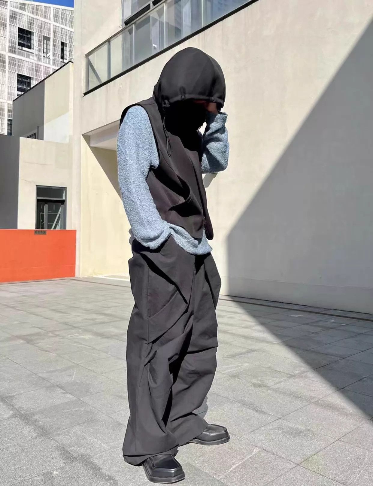 pet-tree-kor Pet Tree Kor Black Wide-Leg Straight Trousers 44 Size US 28 / EU 44 - 9 Thumbnail