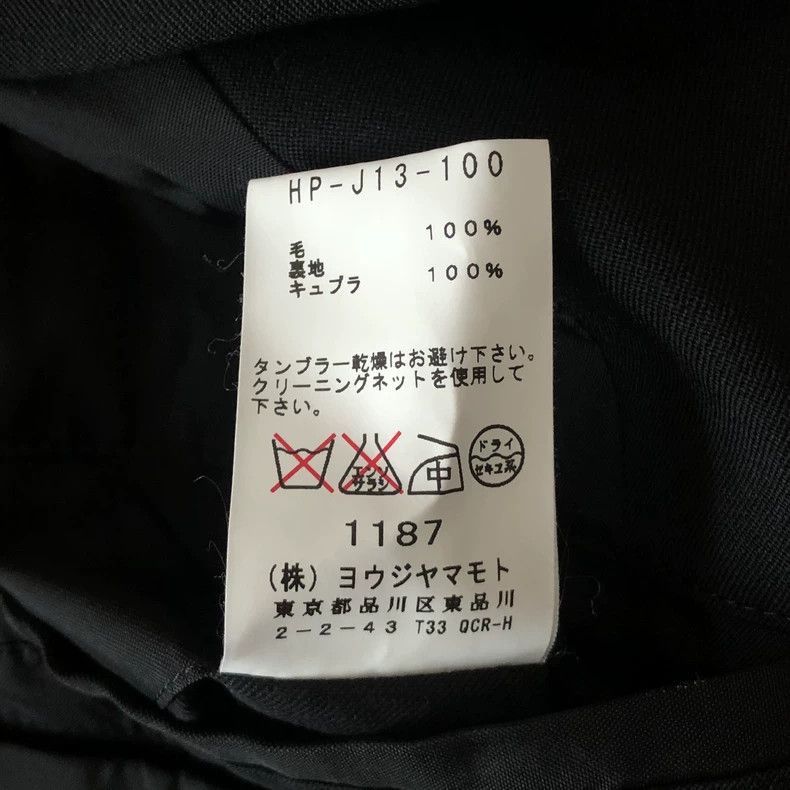 Yohji Yamamoto Yohji Yamamoto Yohji Yamamoto Black Double Design Suit Jac Size US L / EU 52-54 / 3 - 6 Thumbnail