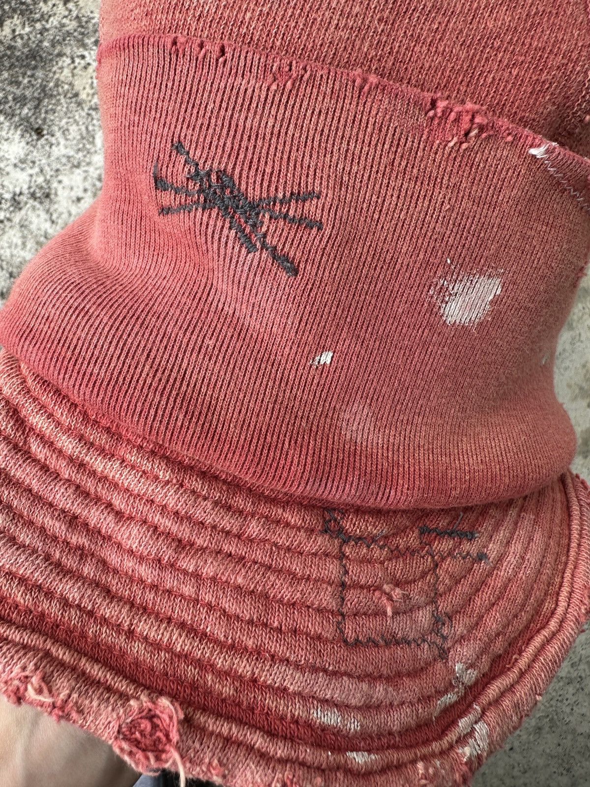 Kapital Conductor Soft Brim Beanie Visor Distressed weathered hat Size ONE SIZE - 8 Thumbnail