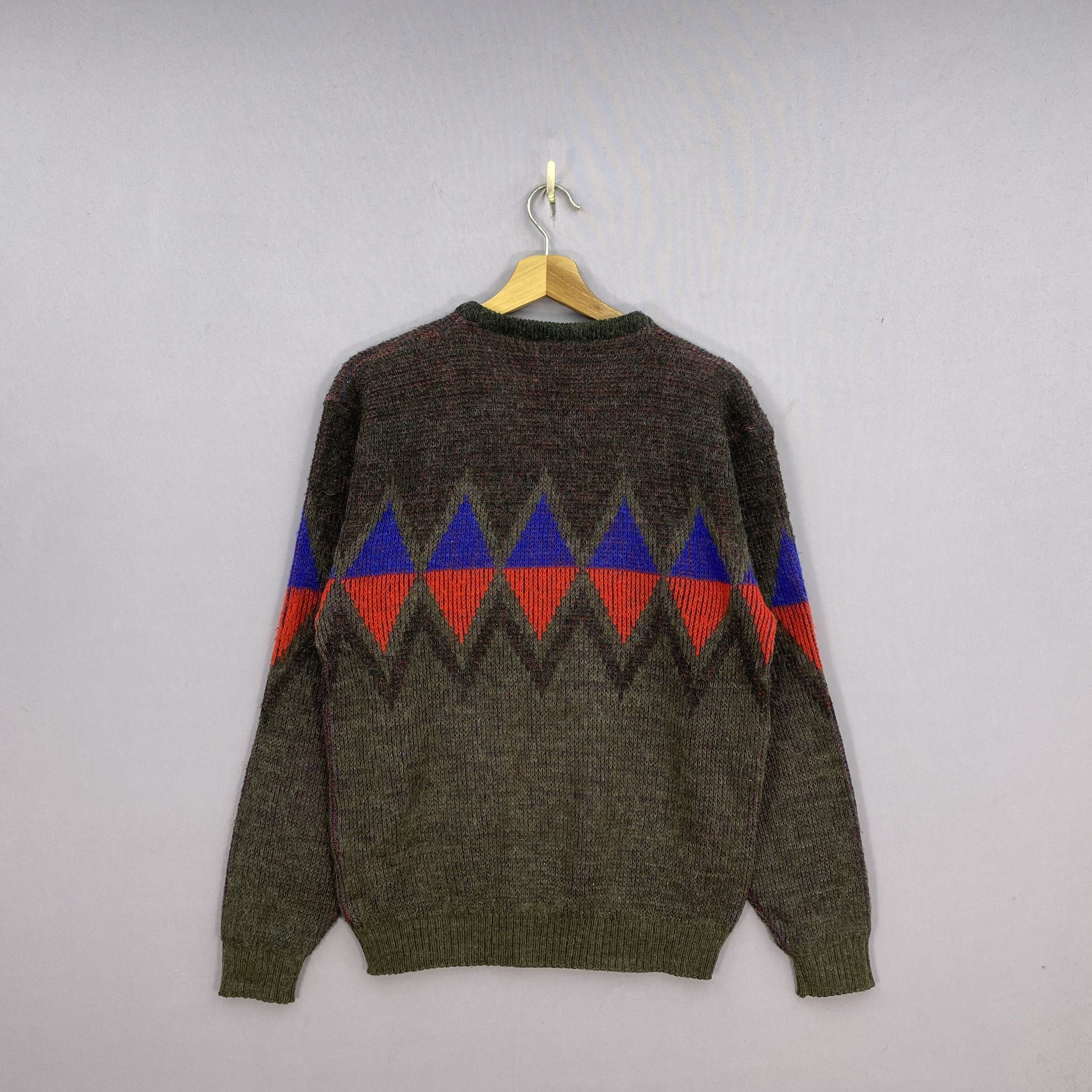 Vintage Vintage 90s Tinvy Knit Sweater Diamond Pattern Sweatshirt Size US S / EU 44-46 / 1 - 2 Thumbnail