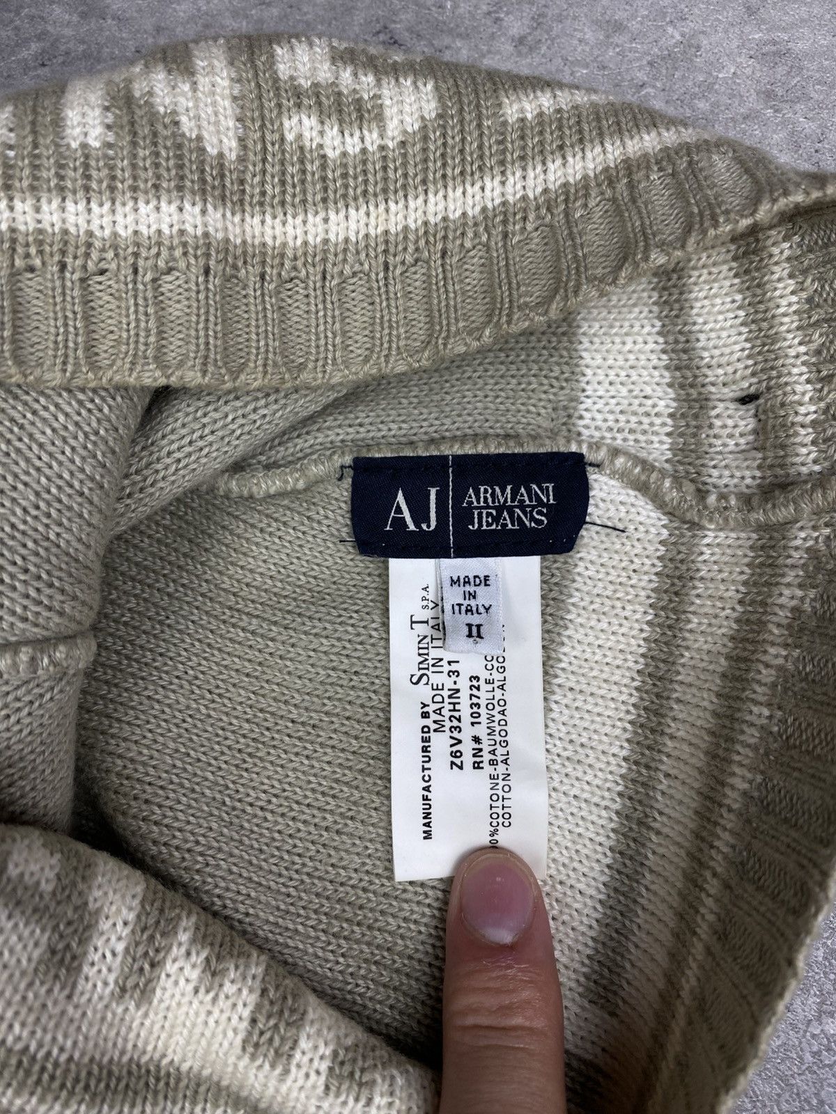 Emporio Armani Armani Jeans har 90’s USA beanie vintage rare streetwear y2k Size ONE SIZE - 4 Thumbnail