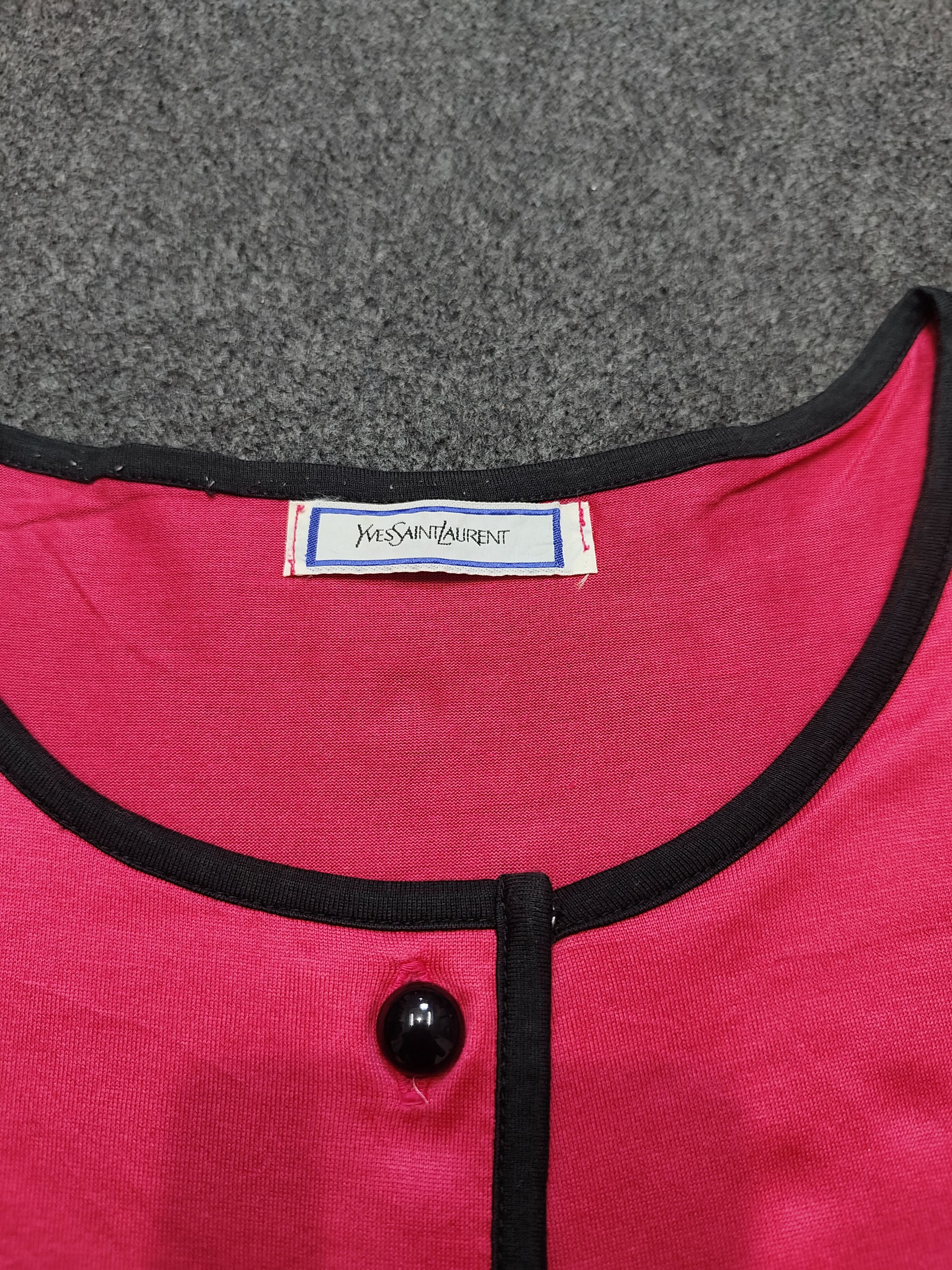 Yves Saint Laurent 90s YSL- Parisian Glam Retro Shiny Minimal Elegant Blouse Size M / US 6-8 / IT 42-44 - 8 Thumbnail