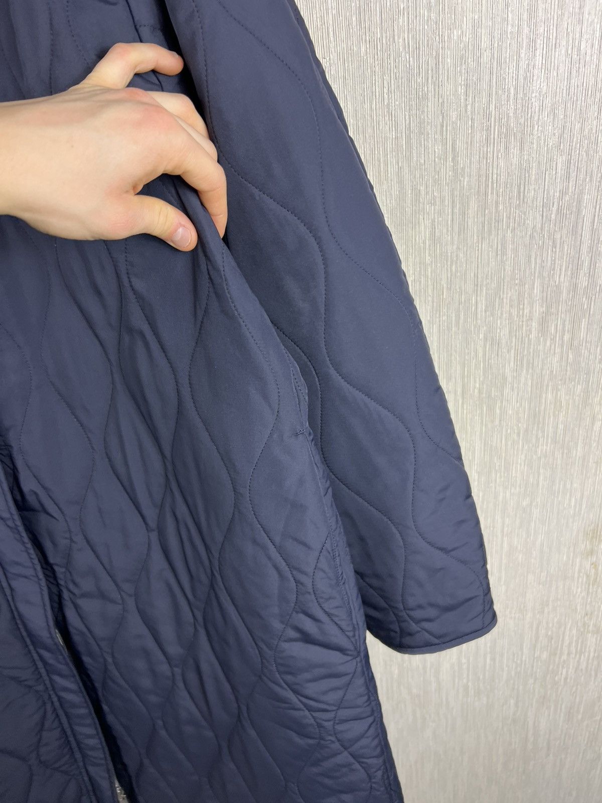 Cos COS reversible navy nylon long coat jacket double sided Size L / US 10 / IT 46 - 13 Thumbnail