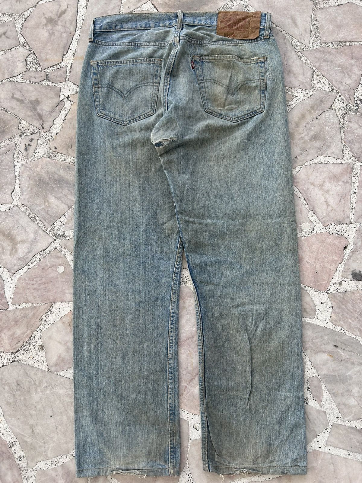Levi's Levis 501 Vintage 90s Patchwork Denim Size US 32 / EU 48 - 2 Thumbnail