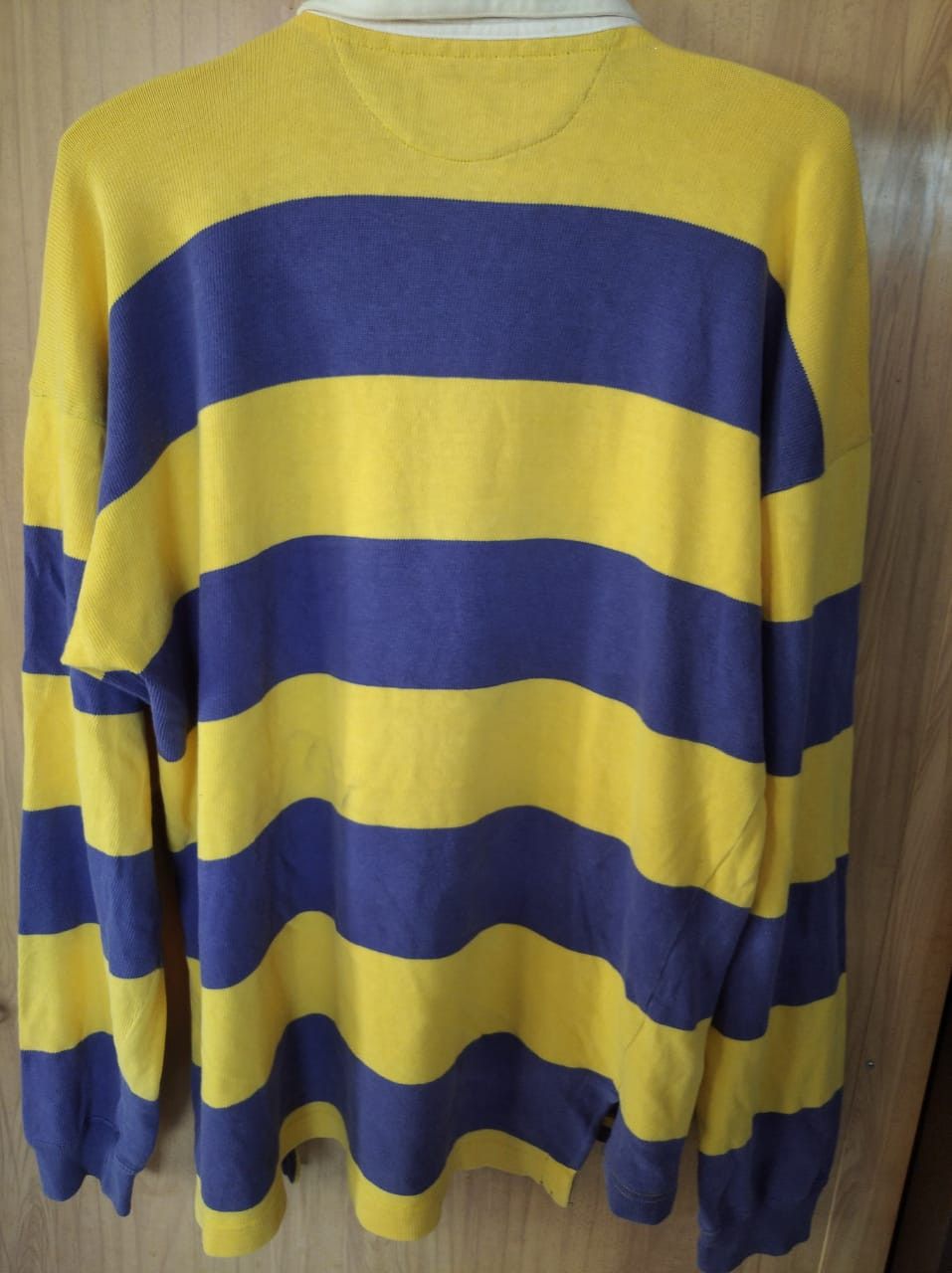 Benetton Vintage benetton rugby stripes polo shirt Size US L / EU 52-54 / 3 - 2 Thumbnail