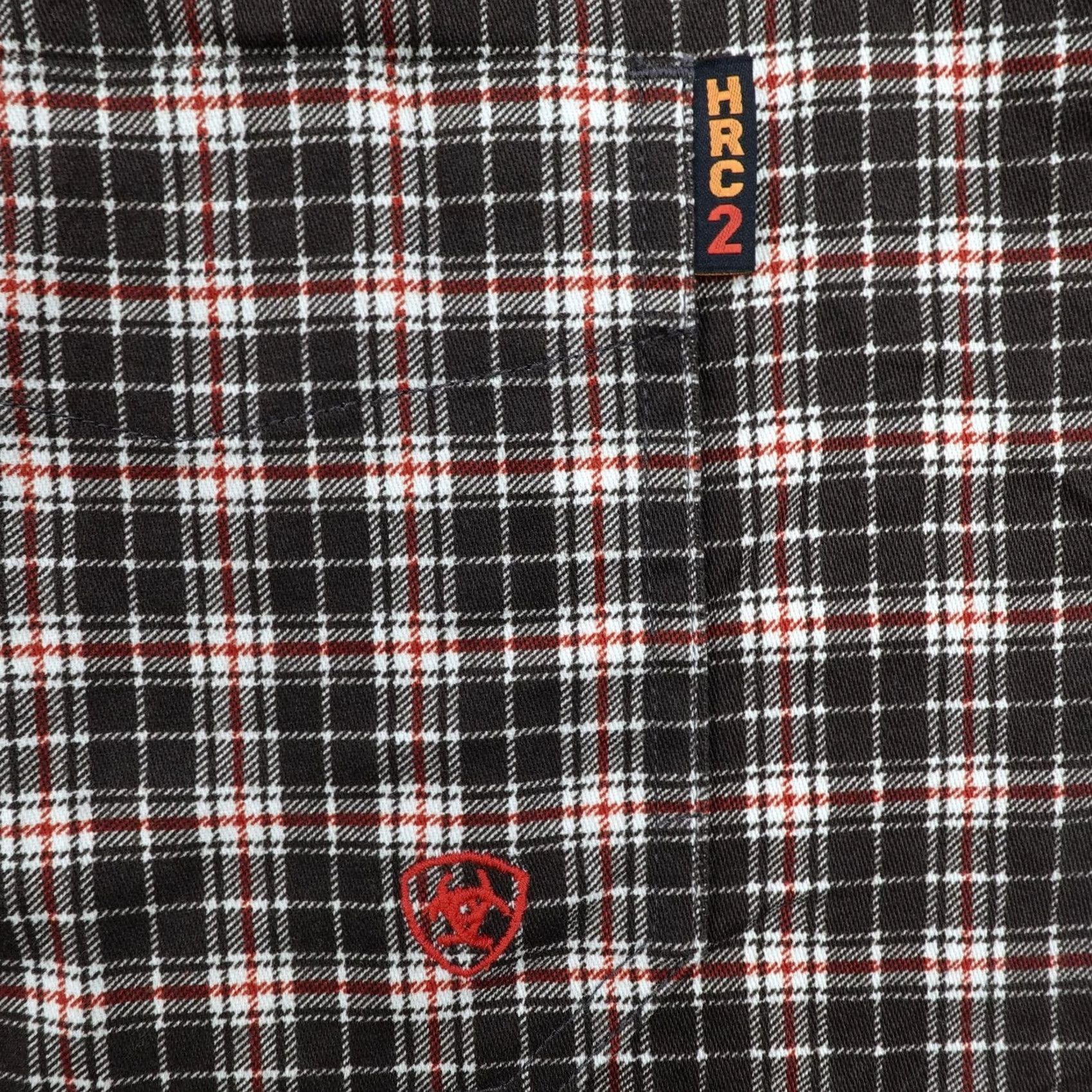 Ariat Ariat Shirt Mens 3XL Brown Plaid Flannel FR Flame Resistant Heavyweight Work Size US XXL / EU 58 / 5 - 3 Thumbnail