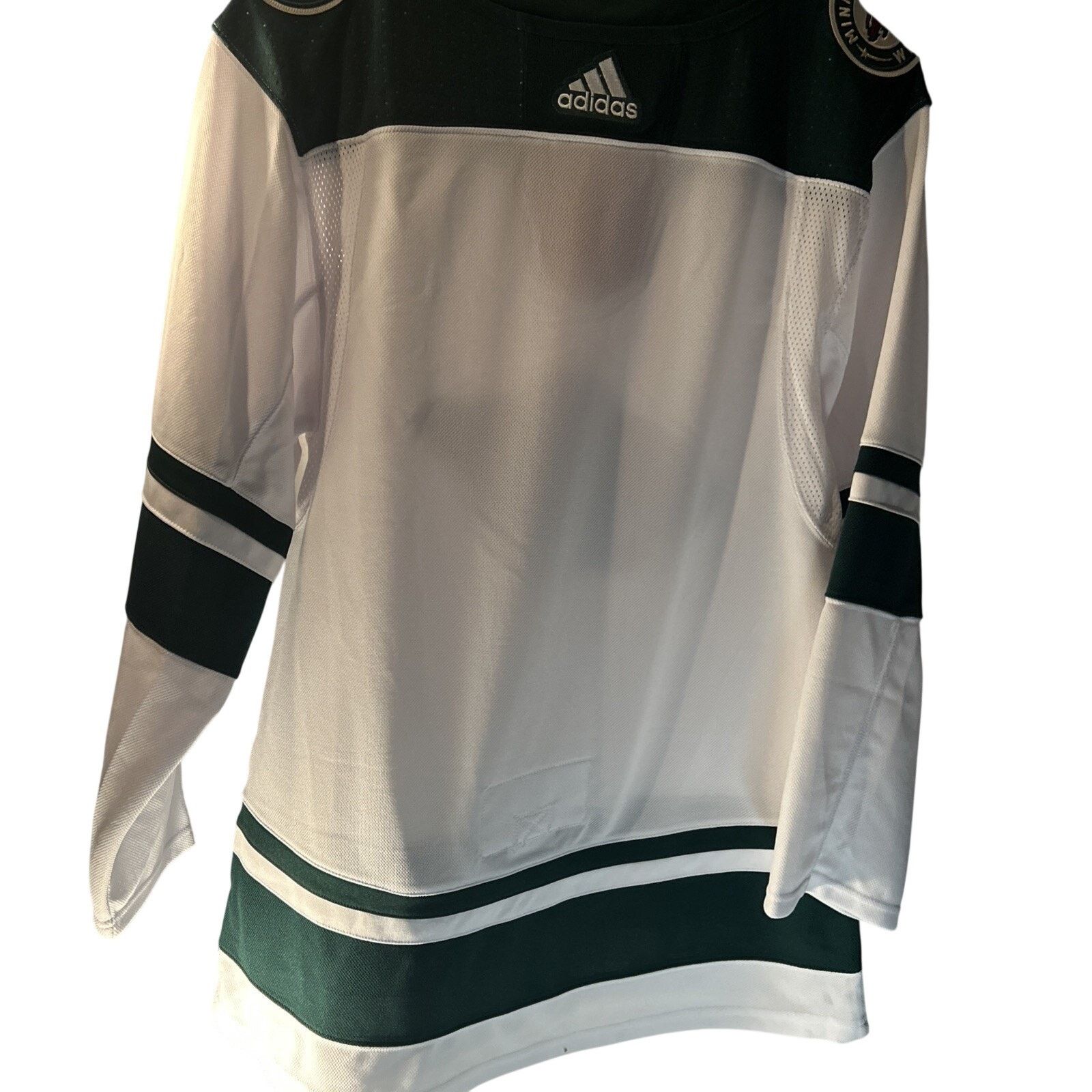 Adidas Adidas Minnesota Wild Climalite Jersey Size 46 Fight Strap Size US M / EU 48-50 / 2 - 17 Thumbnail