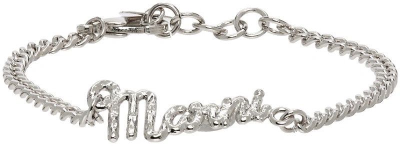 Marni !DS! FW22 Marni Silver Logo Bracelet Size ONE SIZE - 2 Thumbnail
