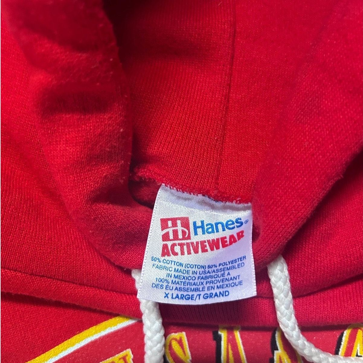 Hanes 90s Vintage Kansas City Chiefs Chrome Print Red Hoodie XL Size US XL / EU 56 / 4 - 3 Thumbnail