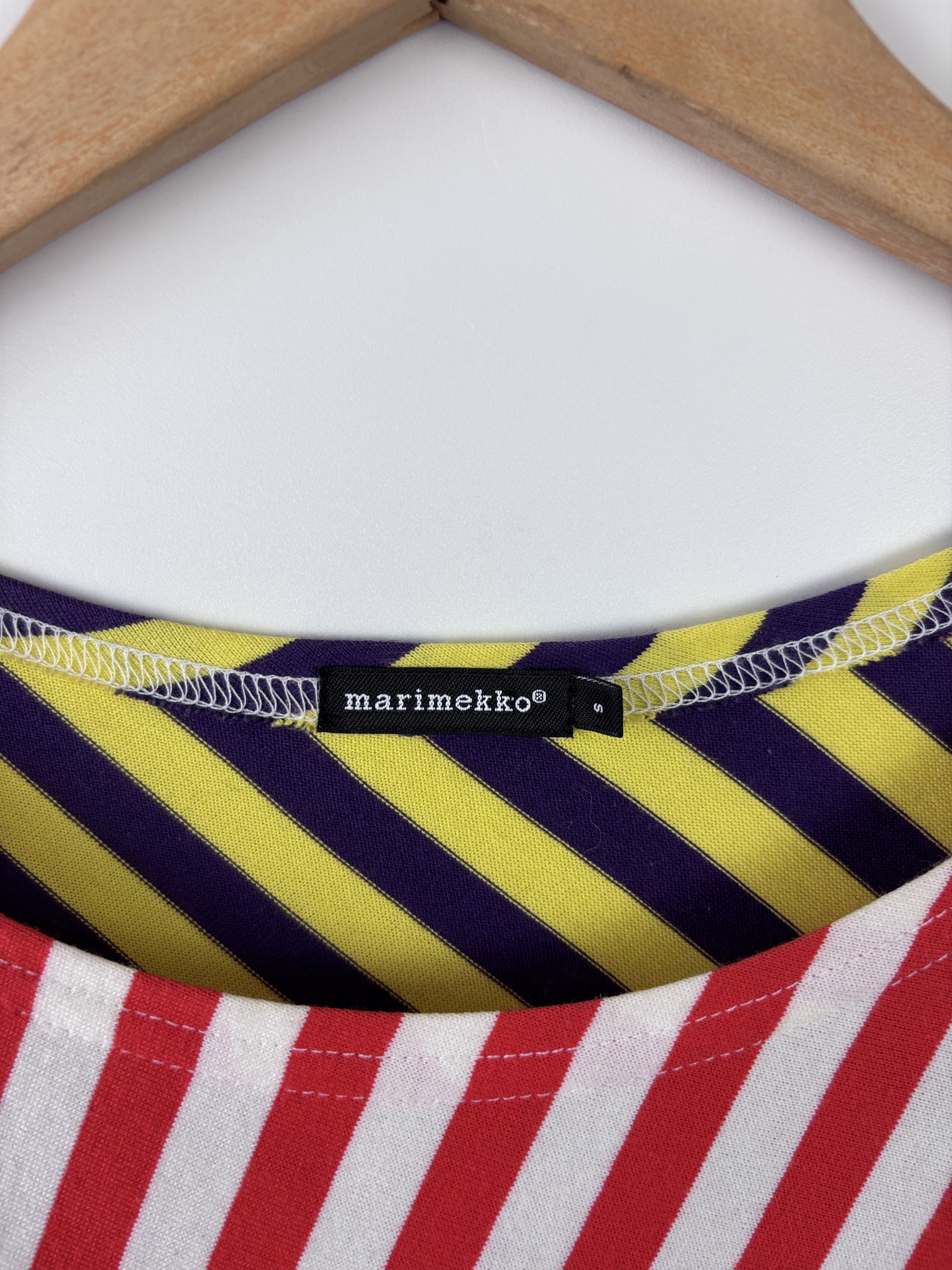 Marimekko Marimekko Striped Short Sleeve Dress Colorful Tunic Size S Size S / US 4 / IT 40 - 4 Thumbnail