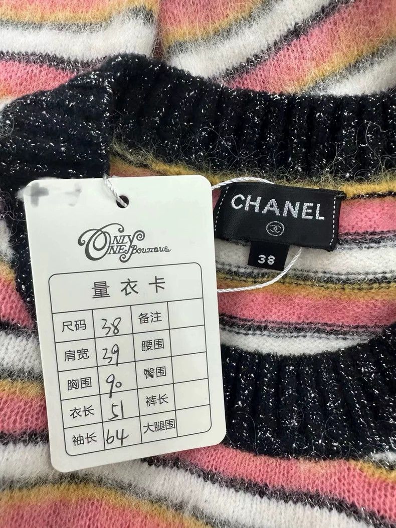 Chanel Chanel 22A orange striped sweater Size XS / US 0-2 / IT 36-38 - 4 Thumbnail