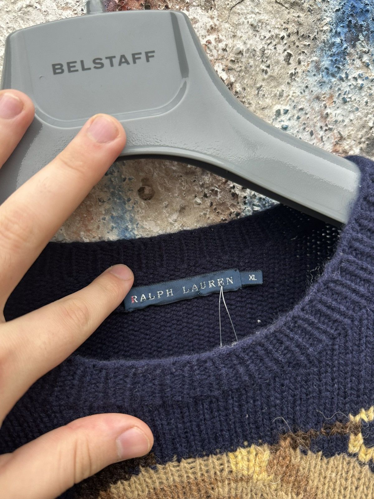 Ralph Lauren Rare Ralph Lauren Horse-Intarsia Wool and Cashemere Sweather Size XL / US 12-14 / IT 48-50 - 3 Thumbnail