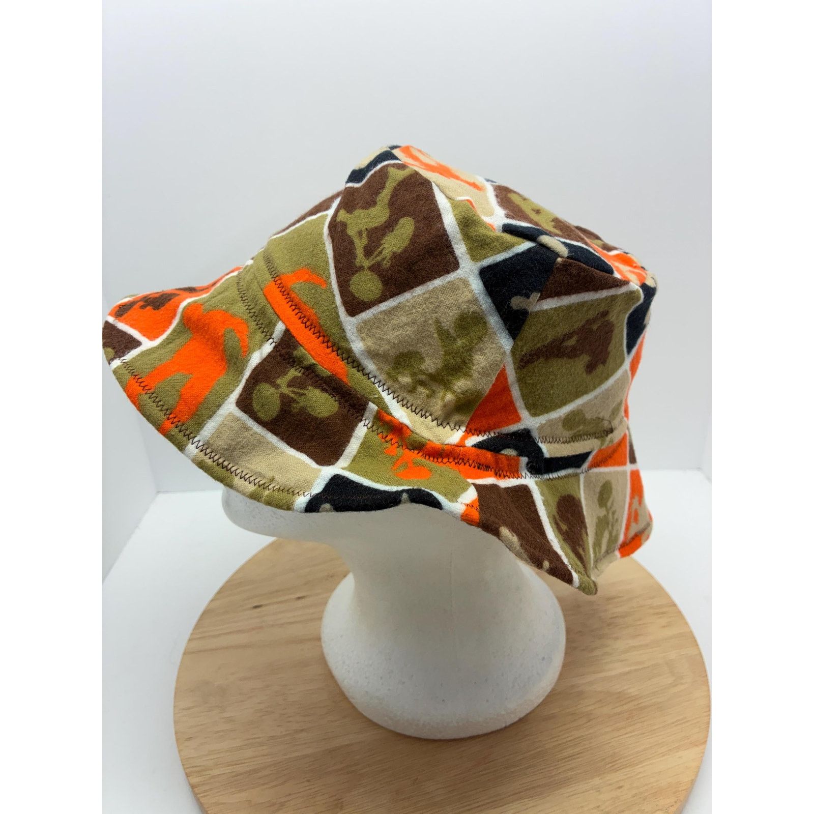 Other Upcycled Skater Patchwork Print Bucket Hat – Small – Felt Size ONE SIZE - 3 Thumbnail