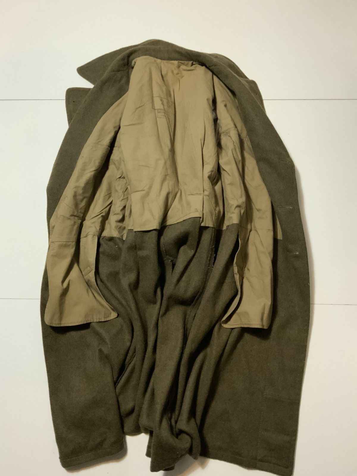 Vintage Vintage 40s 50s WWII Era French Military Wool Coat Overcoat Size US S / EU 44-46 / 1 - 3 Thumbnail