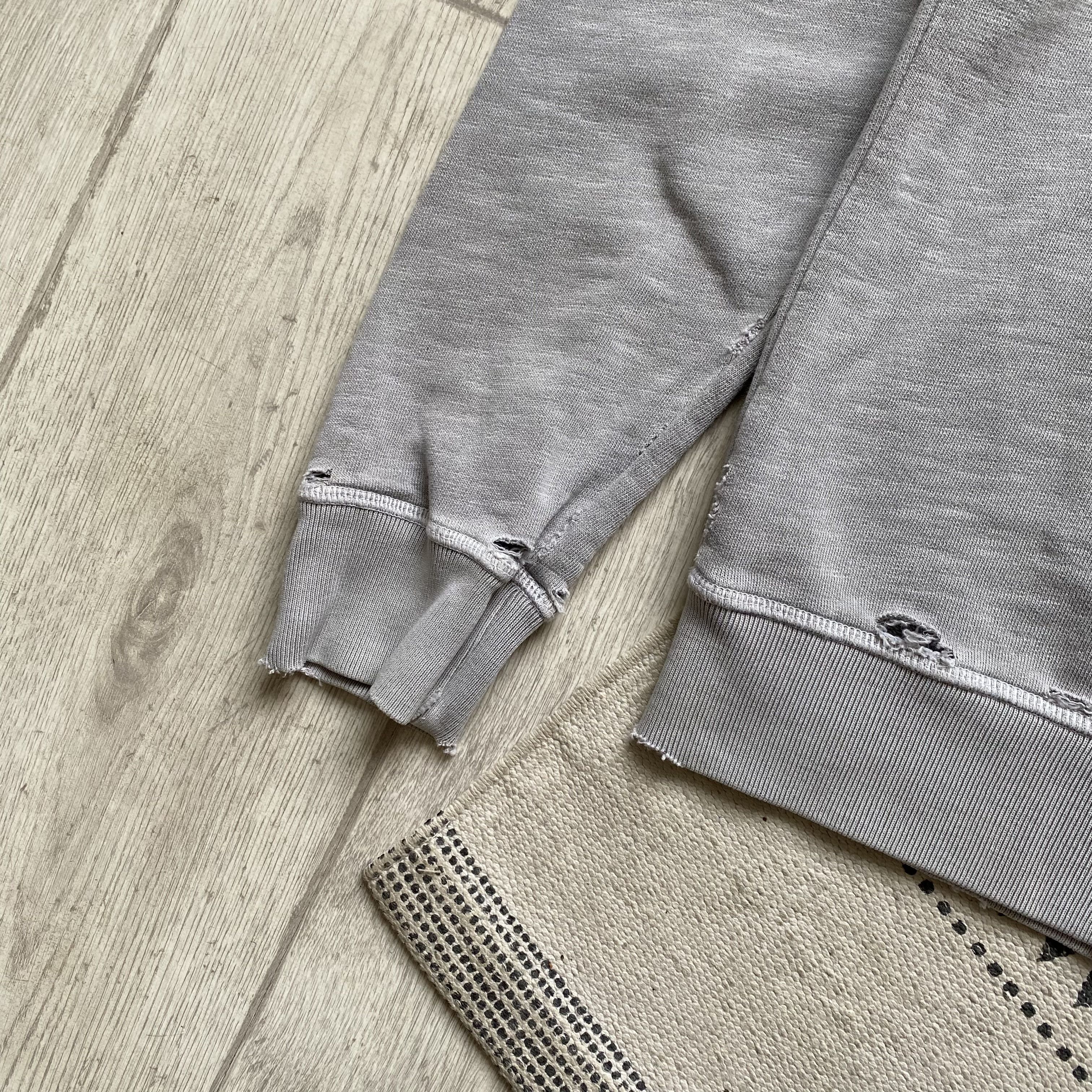 Allsaints Vintage ALLSAINTS Distressed sweatshirt Gray Sonewash Size US M / EU 48-50 / 2 - 4 Thumbnail