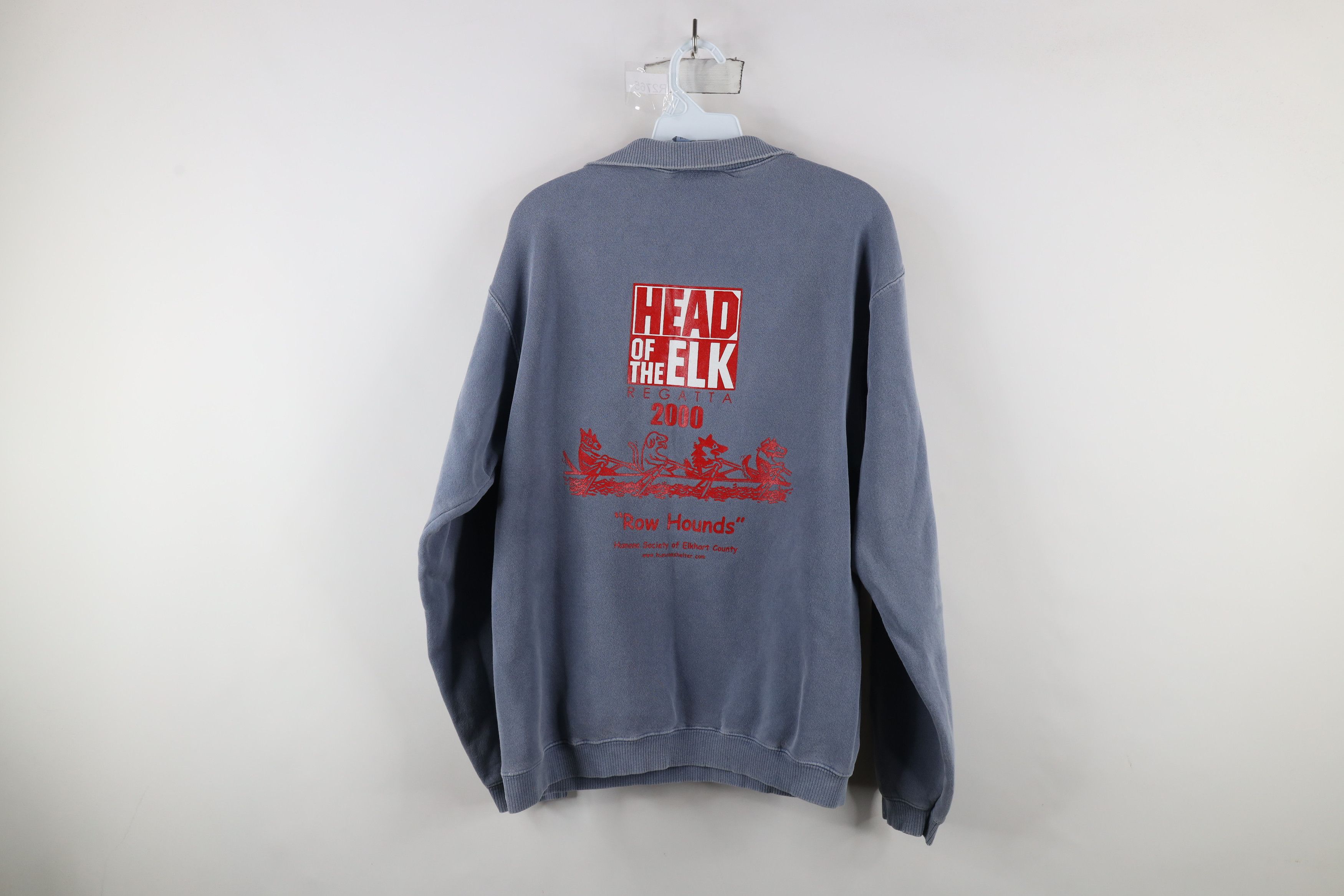 Vintage Vintage Y2K 2000 of the Elk Regatta Half Zip Sweatshirt Blue Size US M / EU 48-50 / 2 - 13 Thumbnail