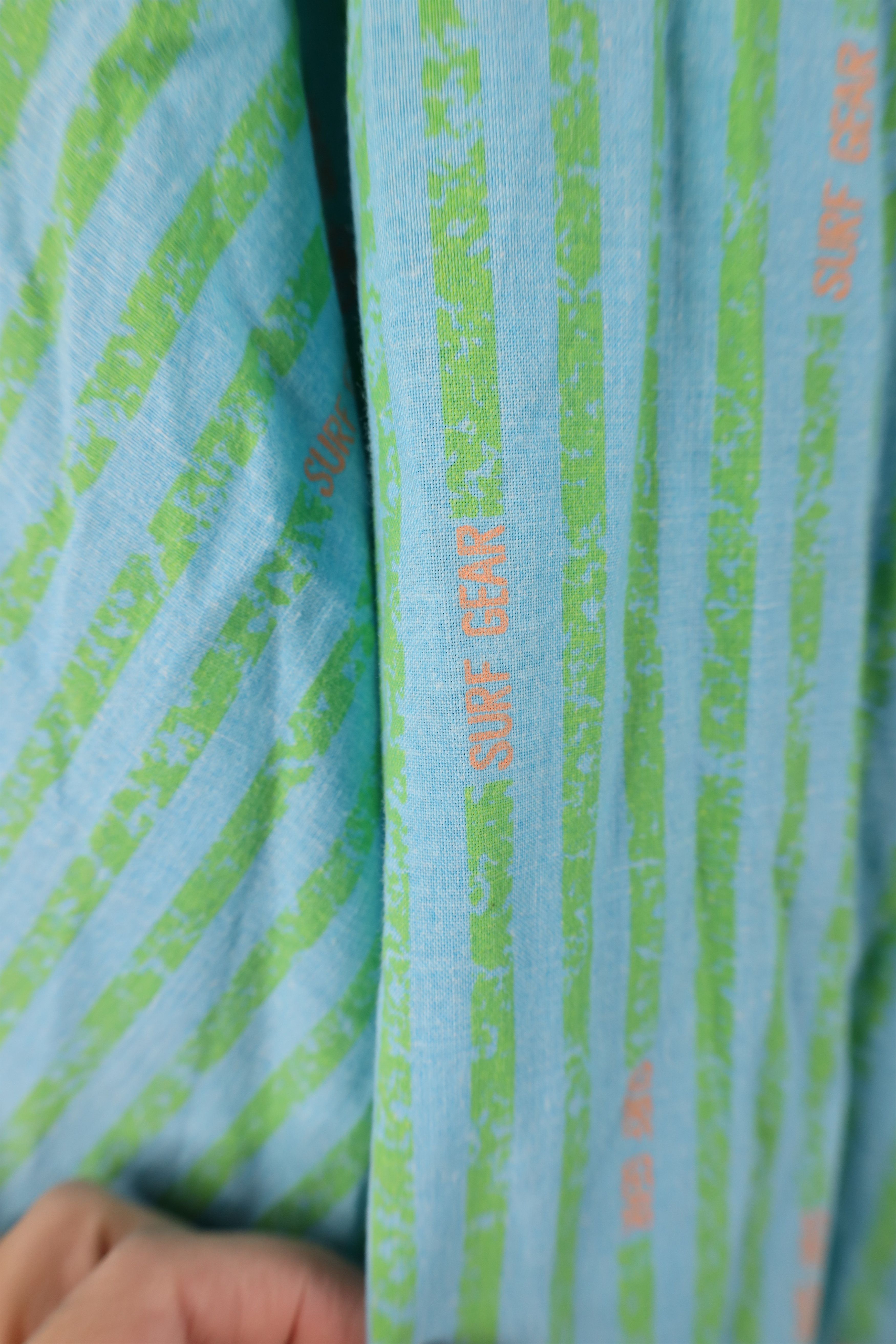 Vintage Vintage 80s 90s Surf Gear Striped Surfing Button Shirt USA Size US XL / EU 56 / 4 - 7 Thumbnail