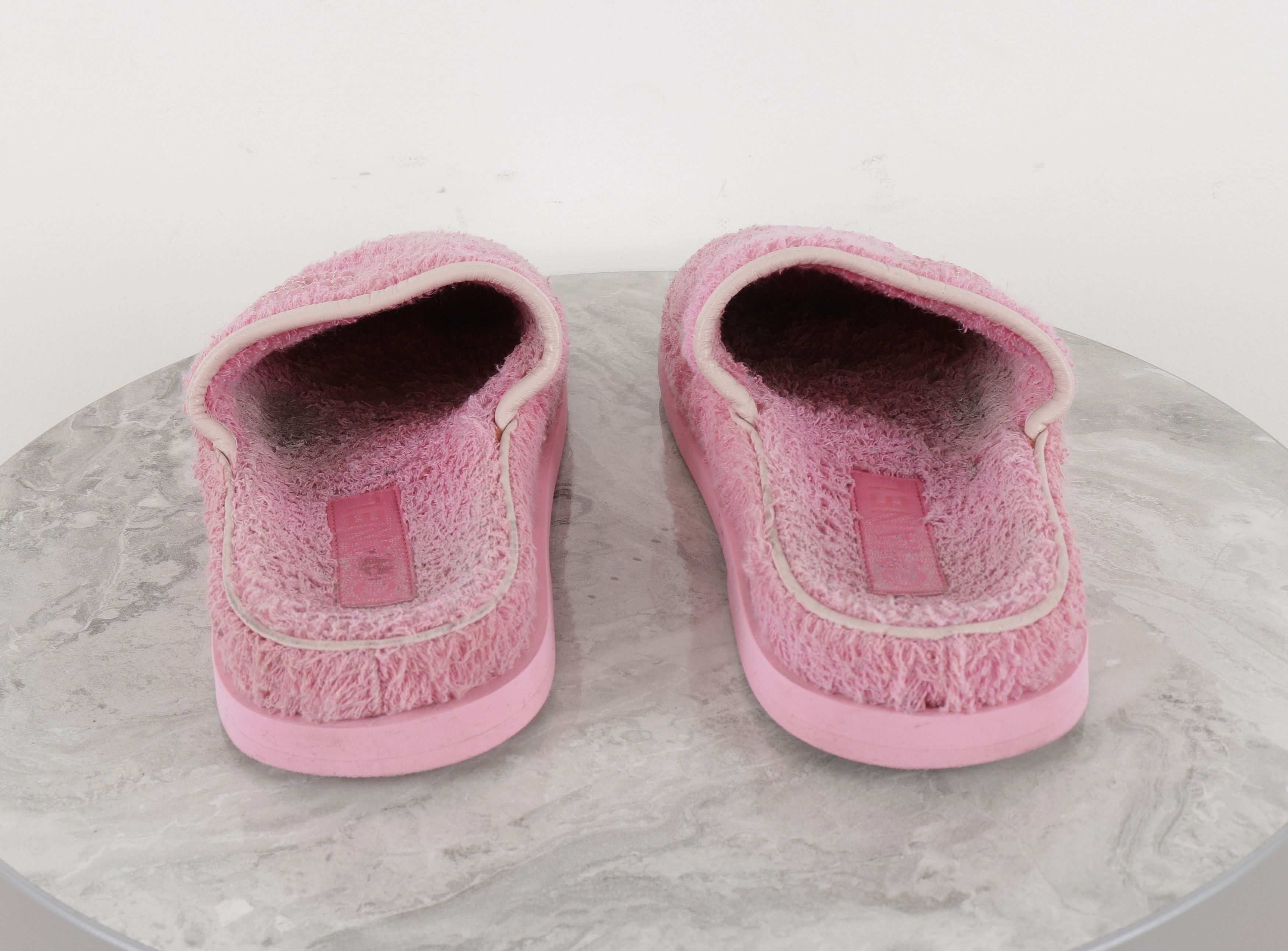 Chanel Chanel CC Logo Pink Terry Slippers Size US 7 / IT 37 - 6 Thumbnail