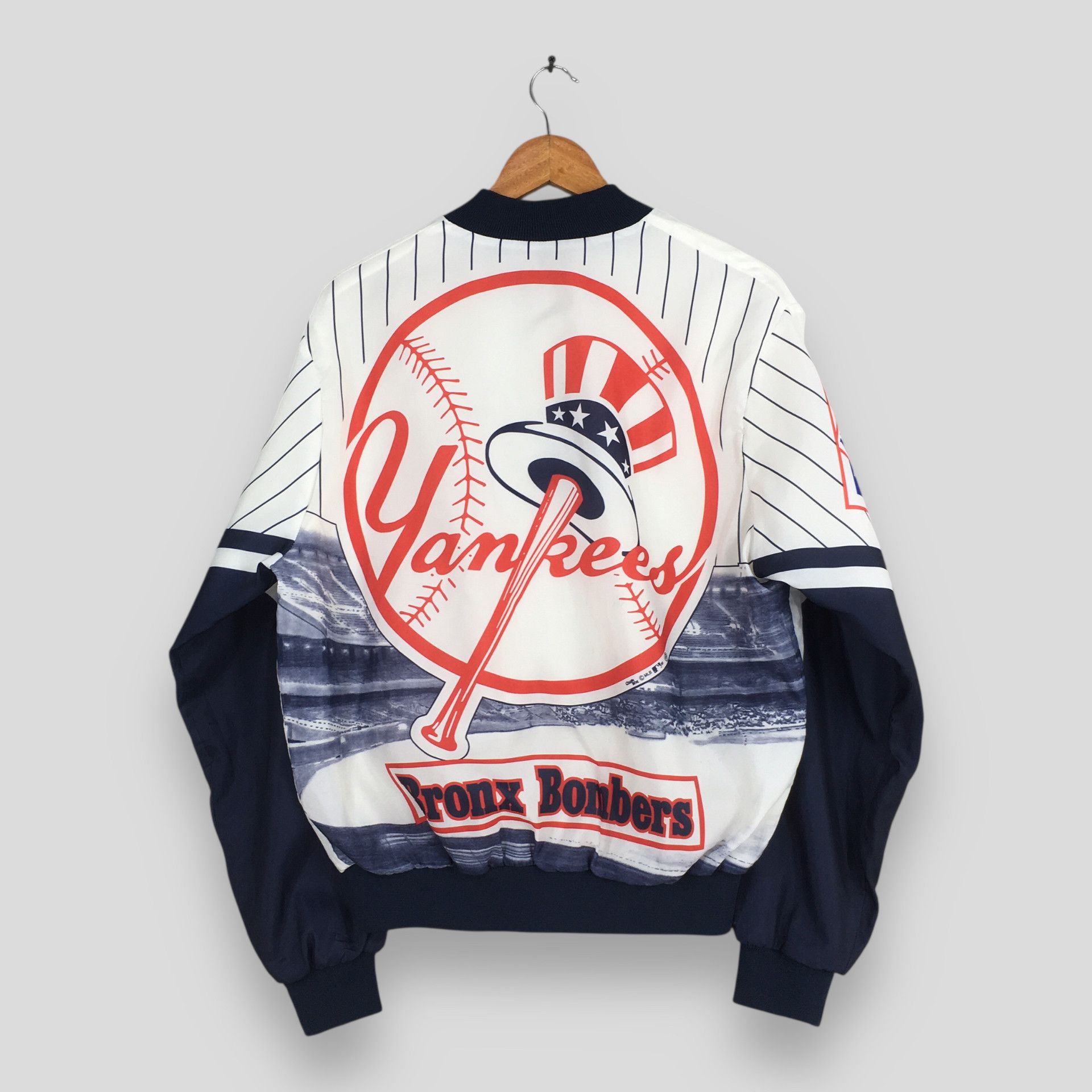 MLB Vintage New York Yankees Bronx Bombers Jacket Large Size US L / EU 52-54 / 3 - 7 Thumbnail