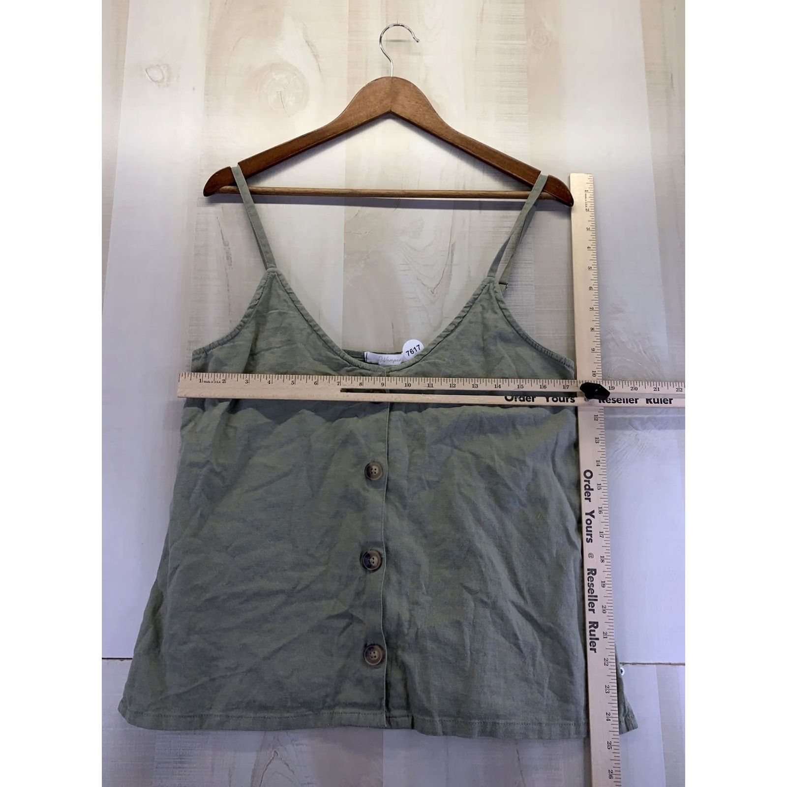 Vintage SZ Revamped Linen Collection Earth Green Linen Blens Womens Tank Top L NWT-7617 Tank Womens L Green Linen Casual Summer Size L / US 10 / IT 46 - 2 Thumbnail