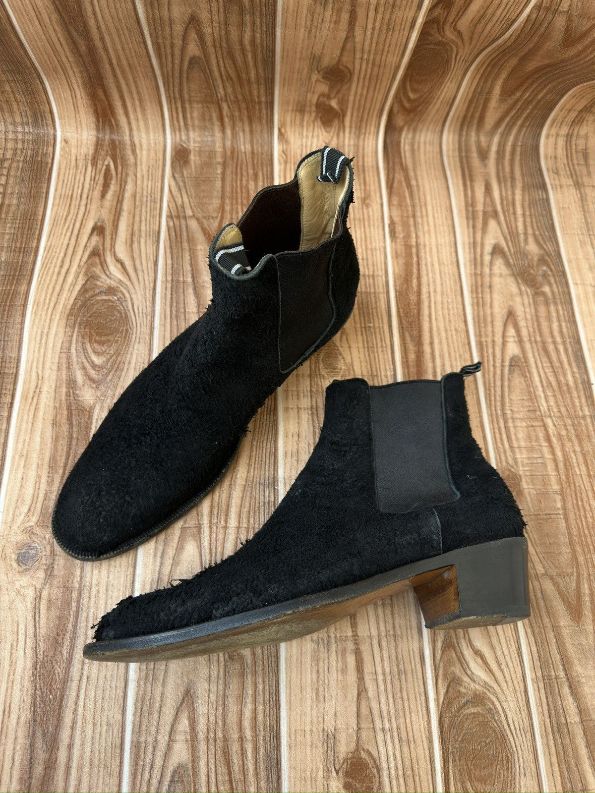 Helmut Lang Helmut Lang 2000’s Cuban Heel Boots in Roughed out Suede Size US 8.5 / EU 41-42 - 5 Thumbnail