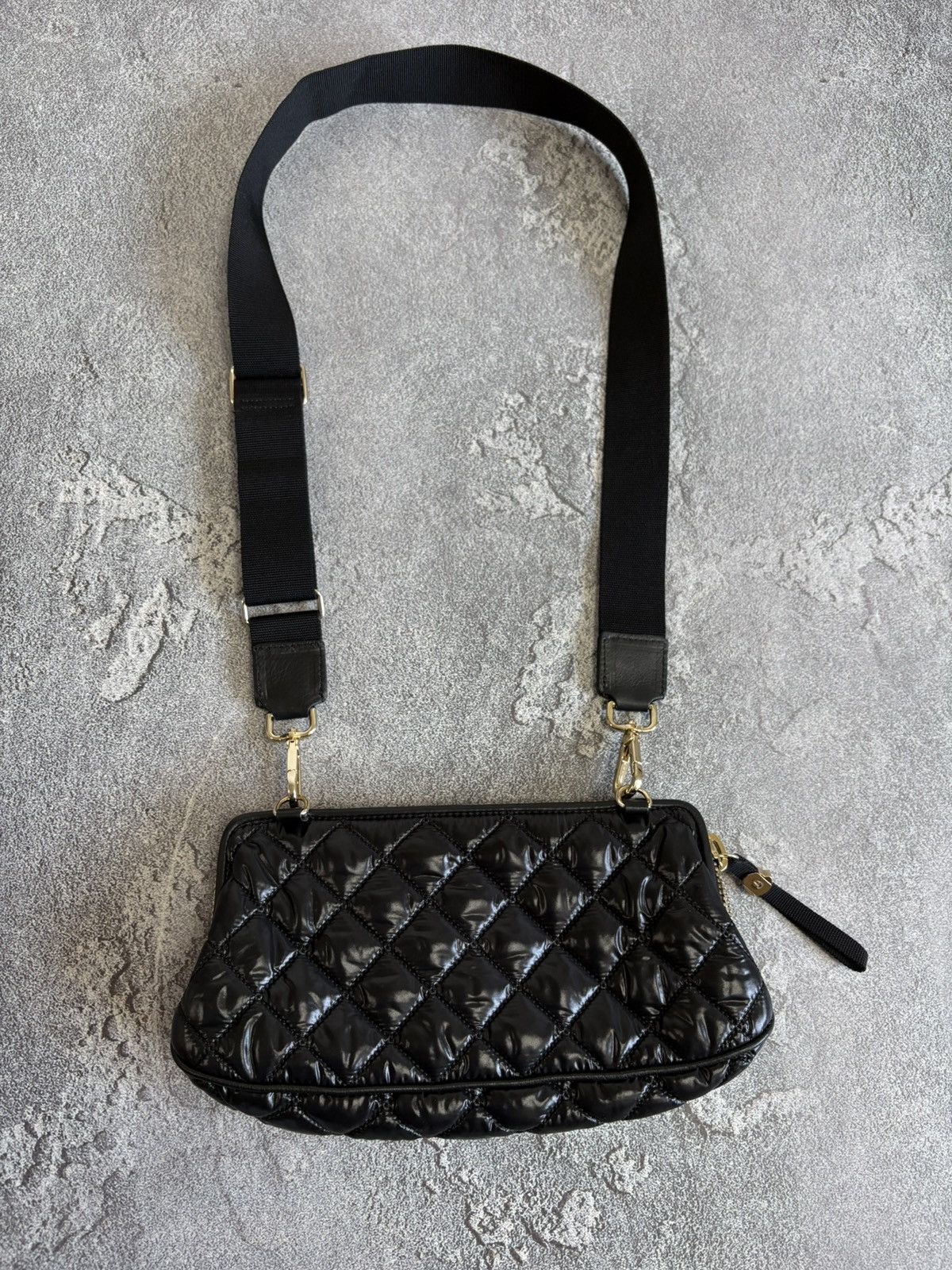 Moncler MONCLER Black Quilted Nylon ELIANNE Crossbody Shoulder Bag Size ONE SIZE - 5 Thumbnail