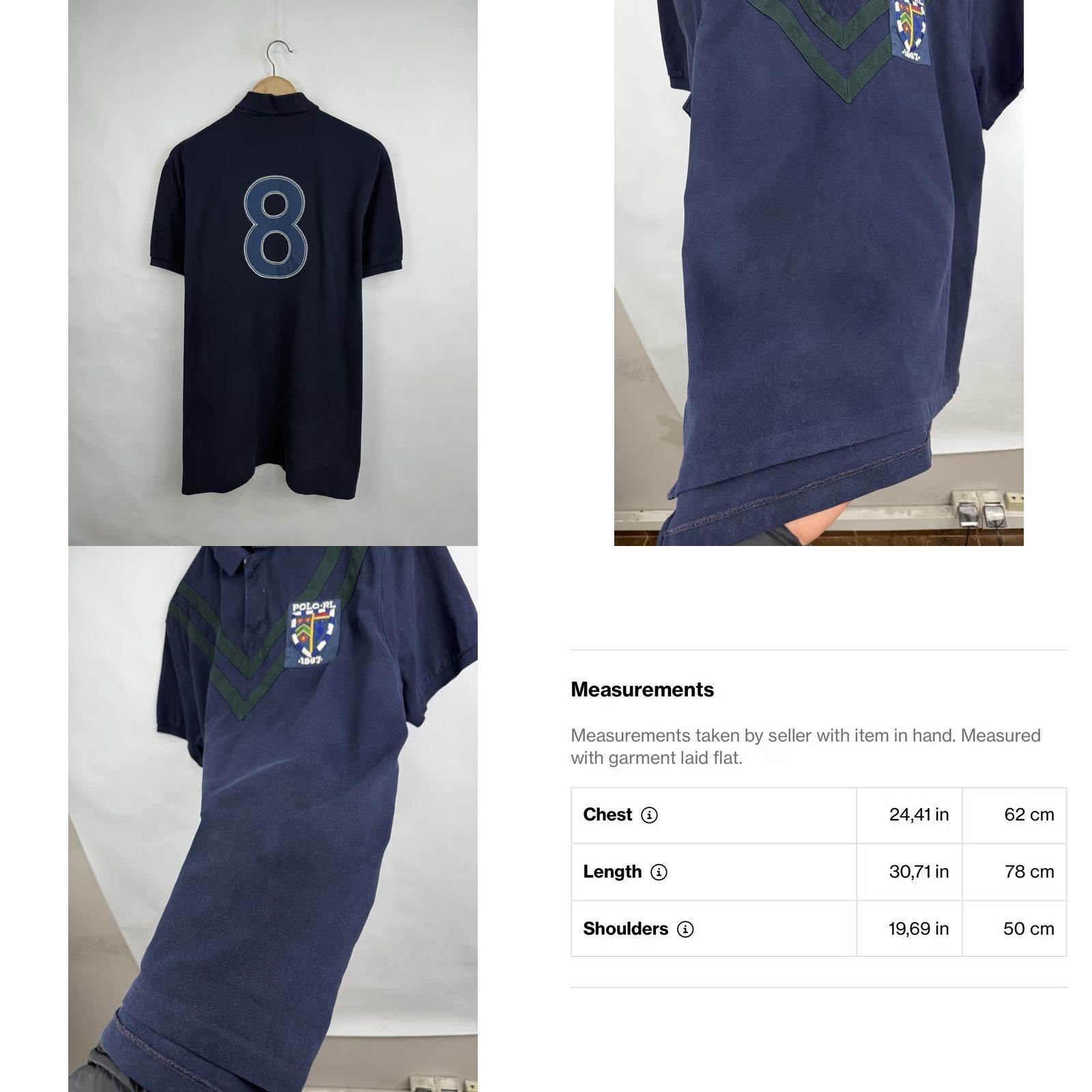 Ralph Lauren Polo Ralph Lauren 1967 Rugby Custom Fit Polo T-Shirt XL Dark Blue Mens Rugby 1967 Polo Size US XL / EU 56 / 4 - 8 Thumbnail