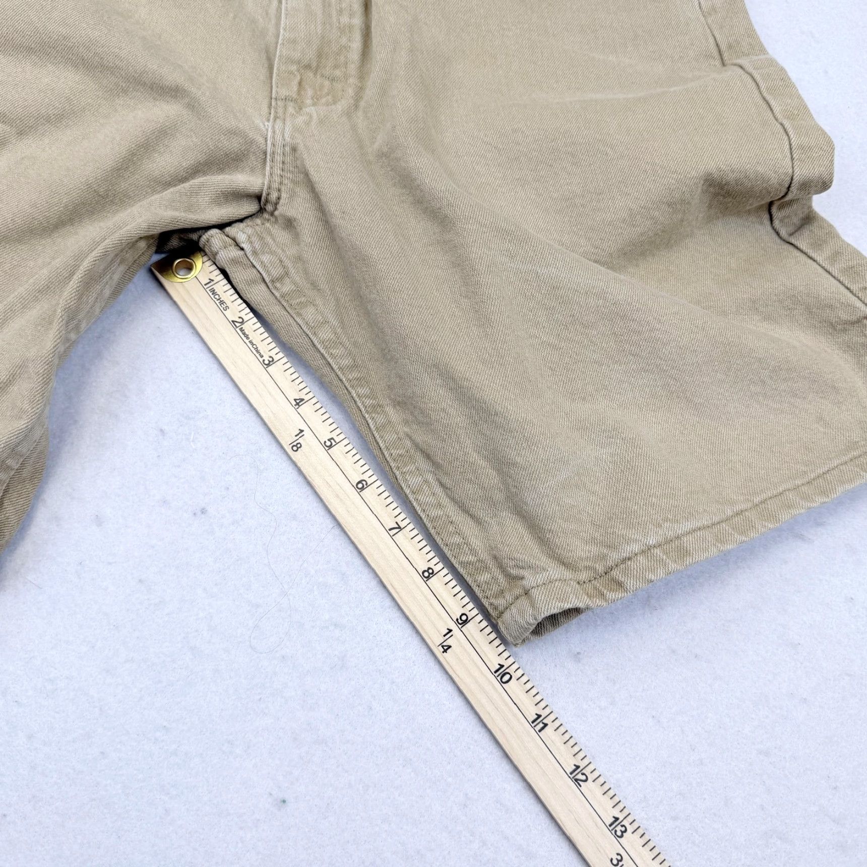 Wrangler VTG Wrangler Shorts Mens 34 Beige Denim Relaxed Fit 5 Pocket Bermuda Summer Spring Casual Workwear Mens Size US 34 / EU 50 - 6 Thumbnail
