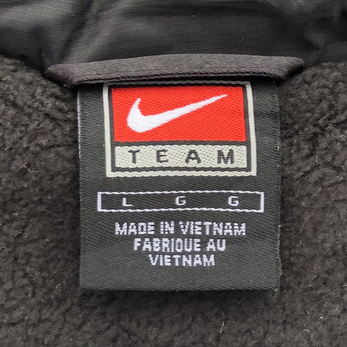 Nike Vintage 90s Nike TEAM Lined Fleece Long Jacket Size US L / EU 52-54 / 3 - 22 Thumbnail