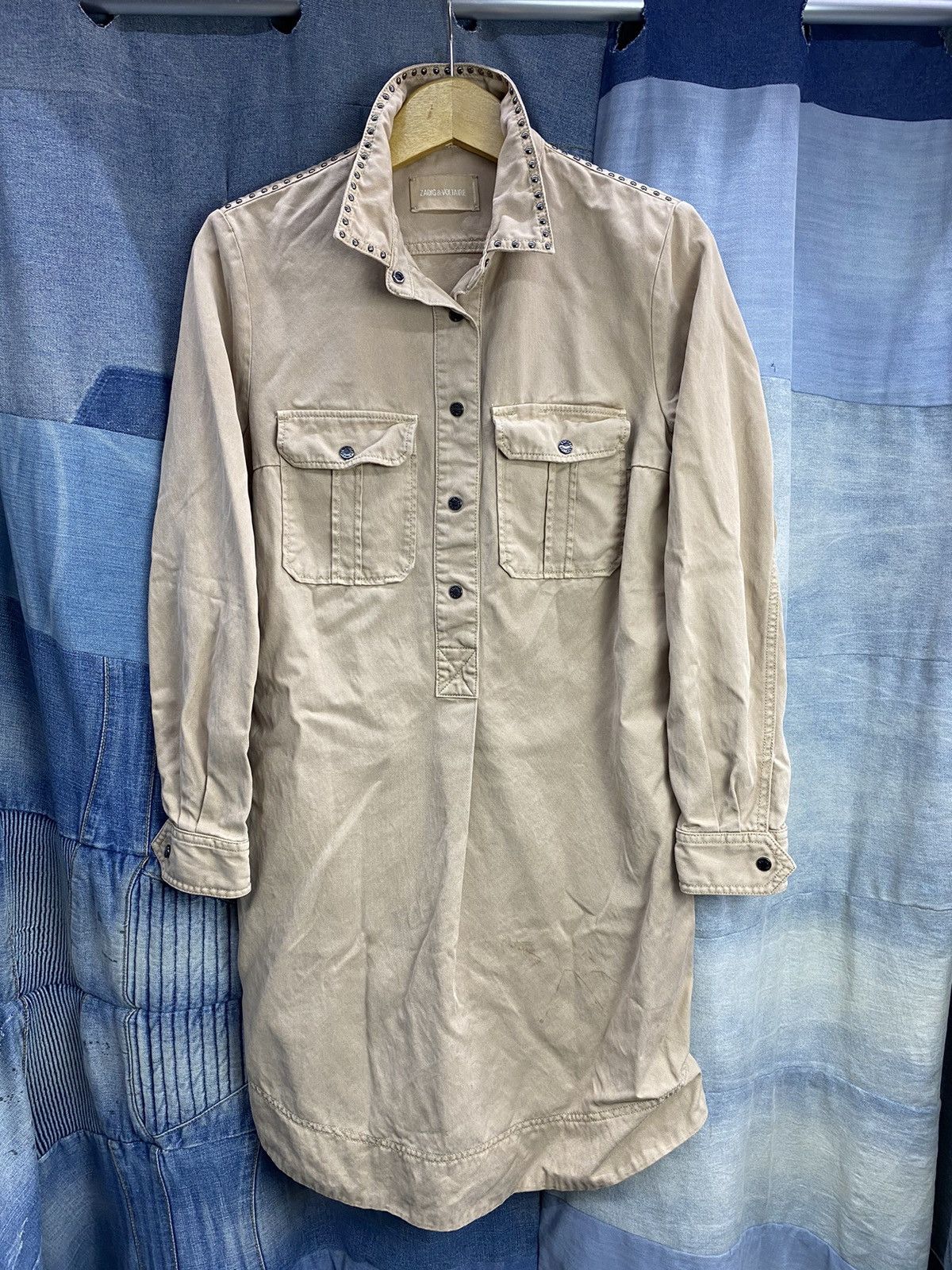 If Six Was Nine × Japanese Brand × Zadig & Voltaire vintage studdet tunic dress zadig & voltaire Size M / US 6-8 / IT 42-44 - 1 Thumbnail