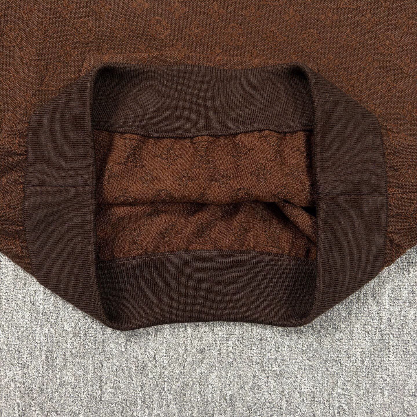 Louis Vuitton LV Brown terry cloth print hooded sweatshirt Size US M / EU 48-50 / 2 - 4 Thumbnail
