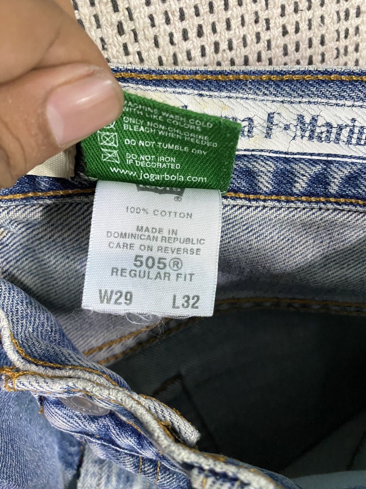 Levi's Levis regular fit 505 x yokohama f.marinos denim pant Size US 28 / EU 44 - 7 Thumbnail