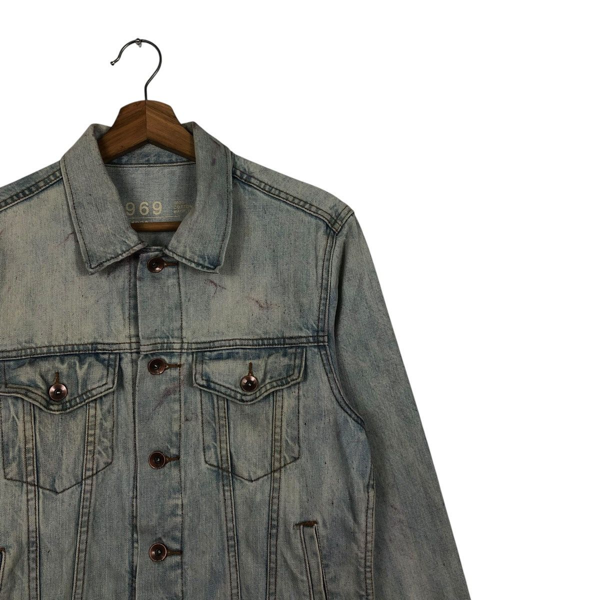 Japanese Brand 🔥VINTAGE CROPPED TRUCKER DENIM JACKET GAP Size US XS / EU 42 / 0 - 8 Thumbnail