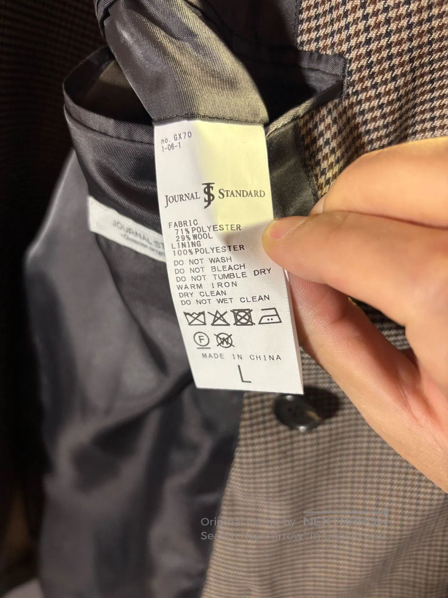 Journal Standard Journal Standard 26SS Houndstooth Blazer. Size US L / EU 52-54 / 3 - 8 Thumbnail