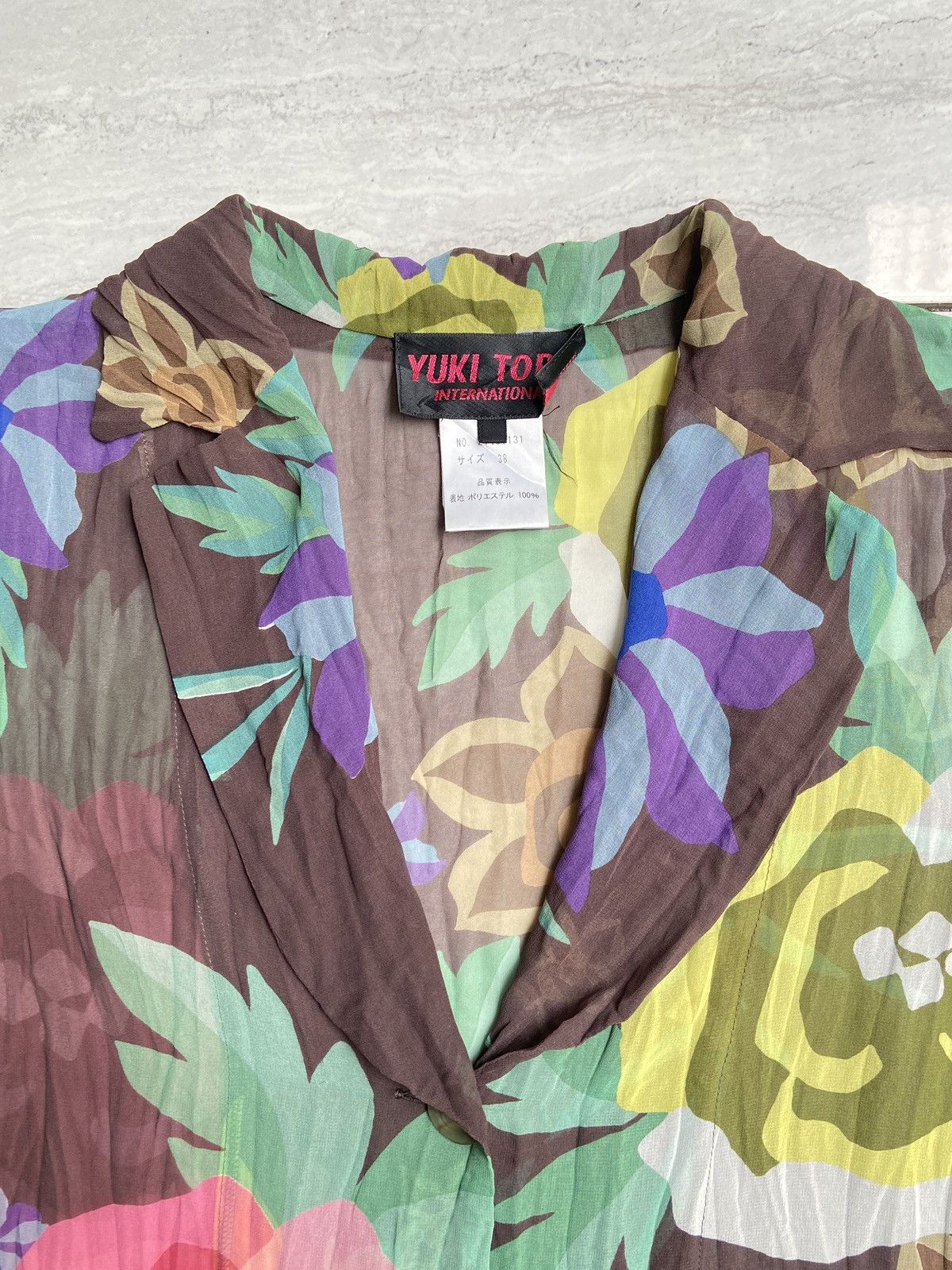 Issey Miyake × Yoshiyuki Konishi YUKI TORII Flower Motive Blazer/Shirt Size S / US 4 / IT 40 - 4 Thumbnail