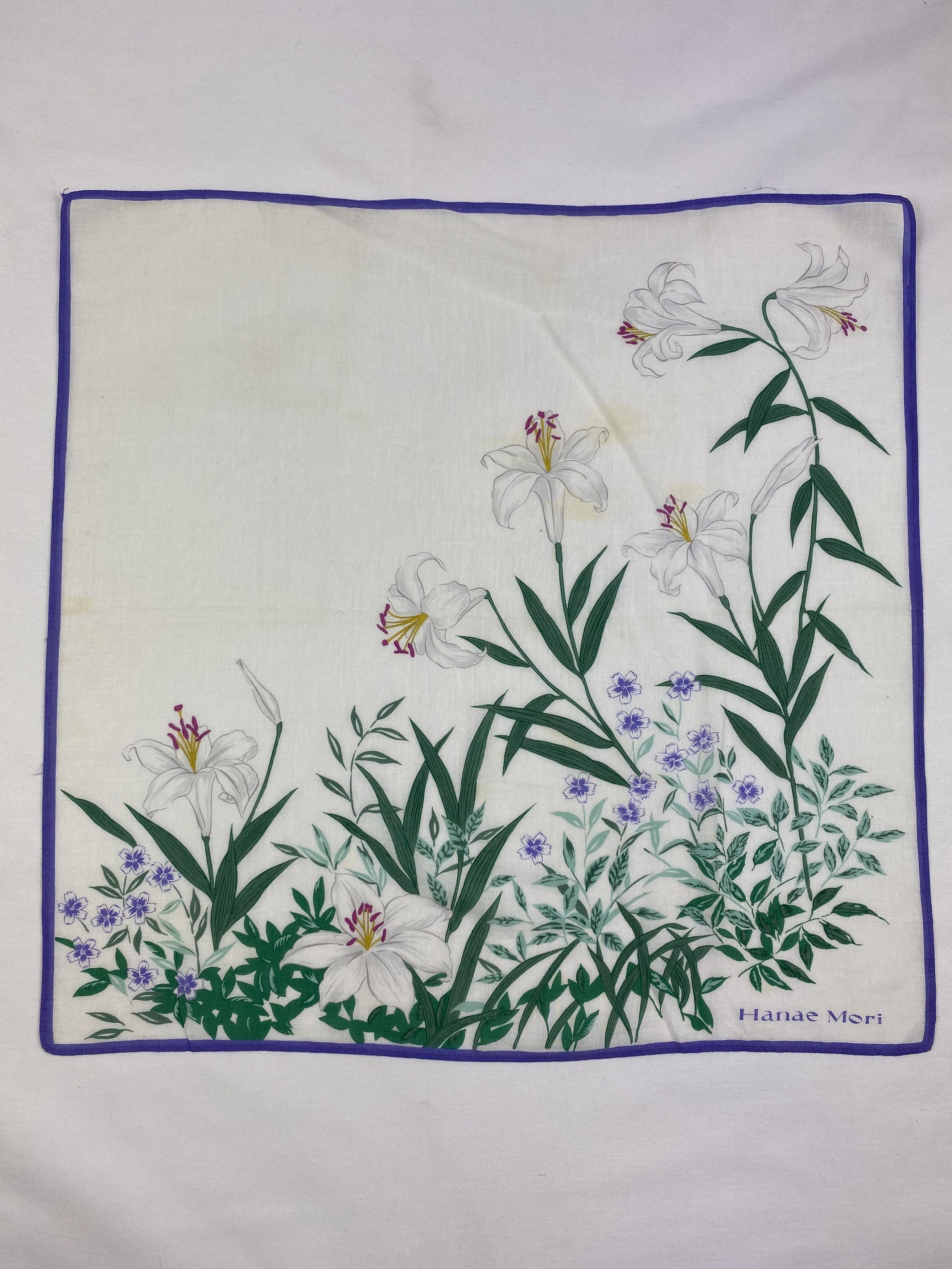 Hanae Mori × Japanese Brand × Vintage Hanae Mori Handkerchief / Bandana / Neckerchief Size ONE SIZE - 3 Thumbnail