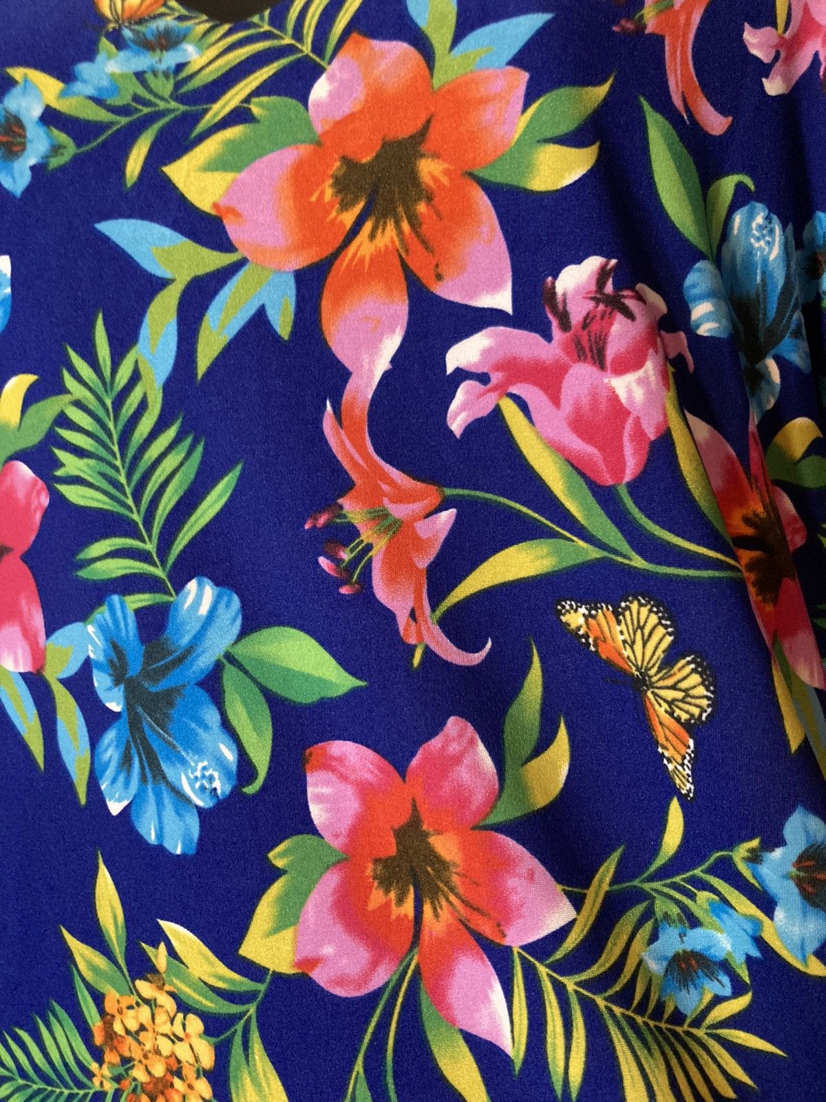Other Attitudes by Renee blue floral reversible blouse Size M / US 6-8 / IT 42-44 - 3 Thumbnail
