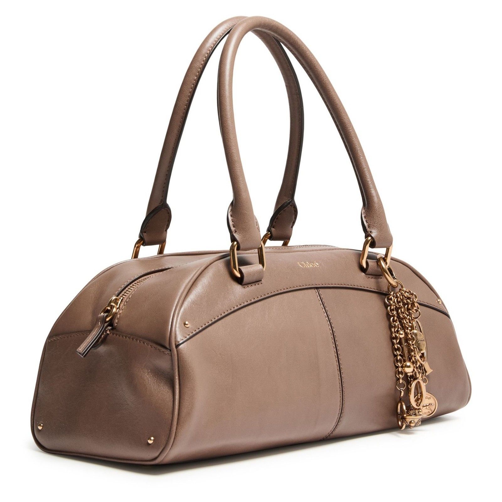 Chloe Chloe Bowling Deep Taupe Top Handle Bag New & Authentic Size ONE SIZE - 2 Thumbnail