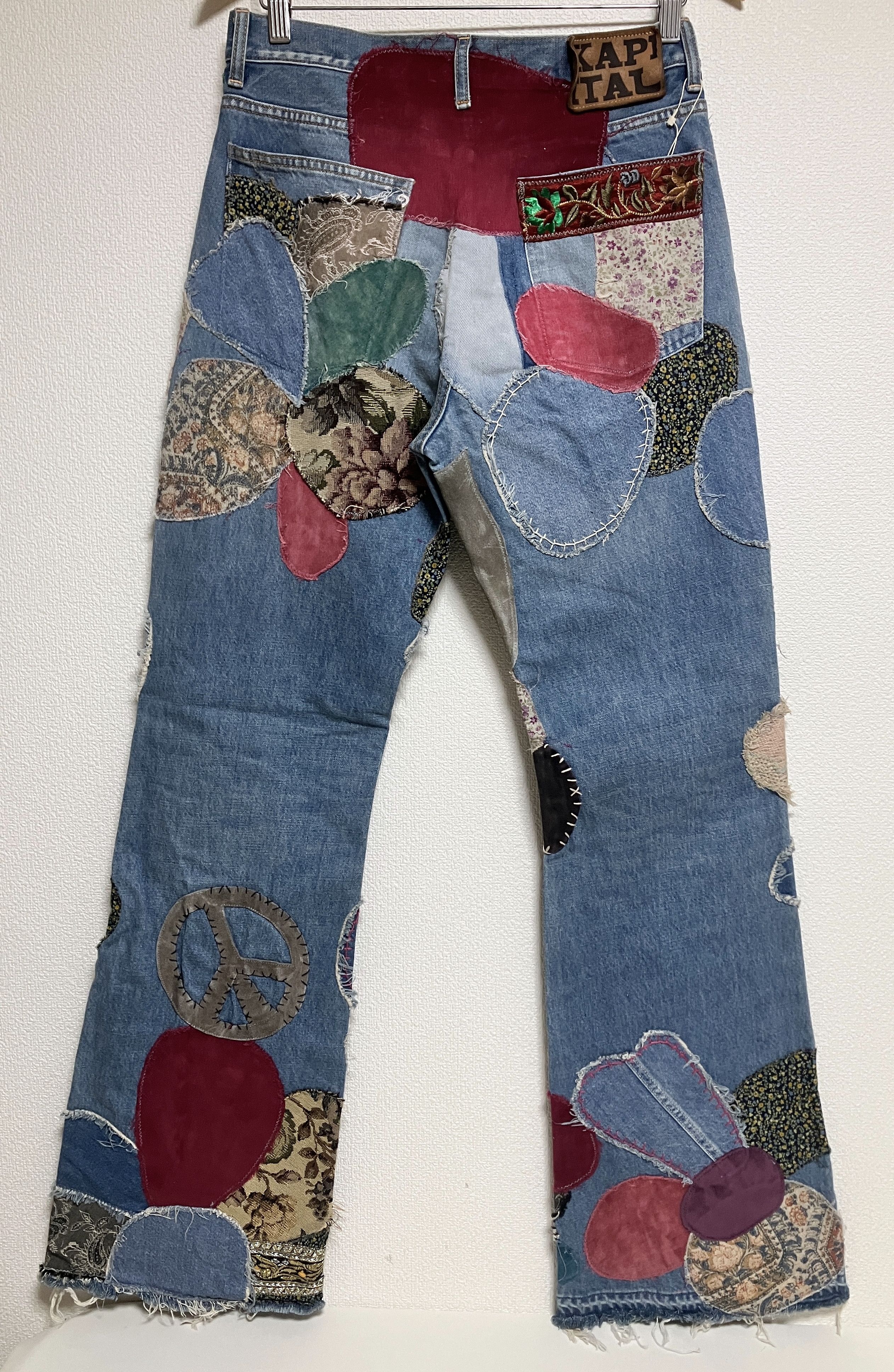 Kapital KAPITAL 14oz denim flare jeans hippie insane remake denim Size US 34 / EU 50 - 2 Thumbnail