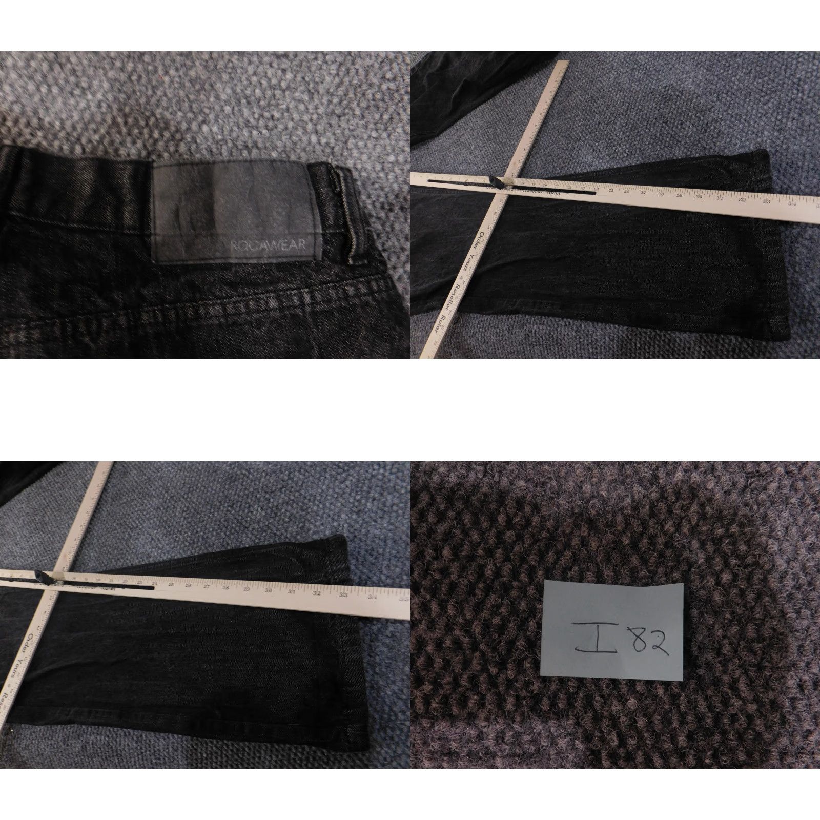 Rocawear Rocawear Jeans Mens 36 Black Denim Straight Leg Classic Fit Streetwear Urban Mens Size US 36 / EU 52 - 8 Thumbnail