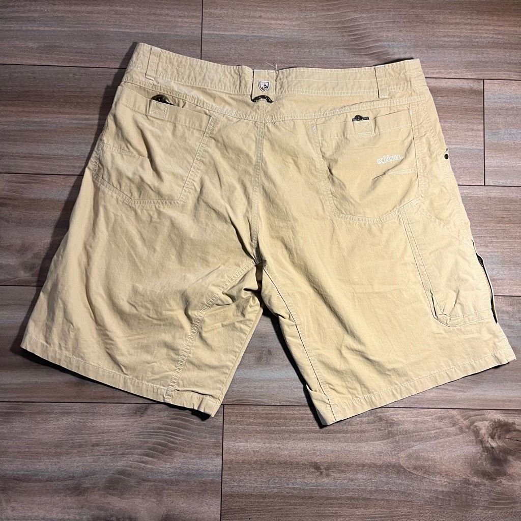Kuhl Kuhl Khaki Athletic Cargo Shorts Men 40 Bin O-27 Size US 40 / EU 56 - 4 Thumbnail