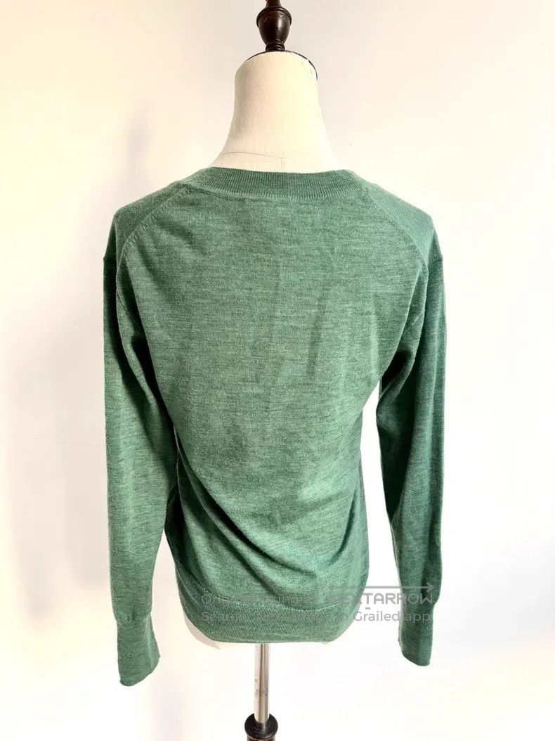 Vivienne Westwood Vivienne Westwood Grass green V-neck Saturn knitted sweate Size S / US 4 / IT 40 - 4 Thumbnail