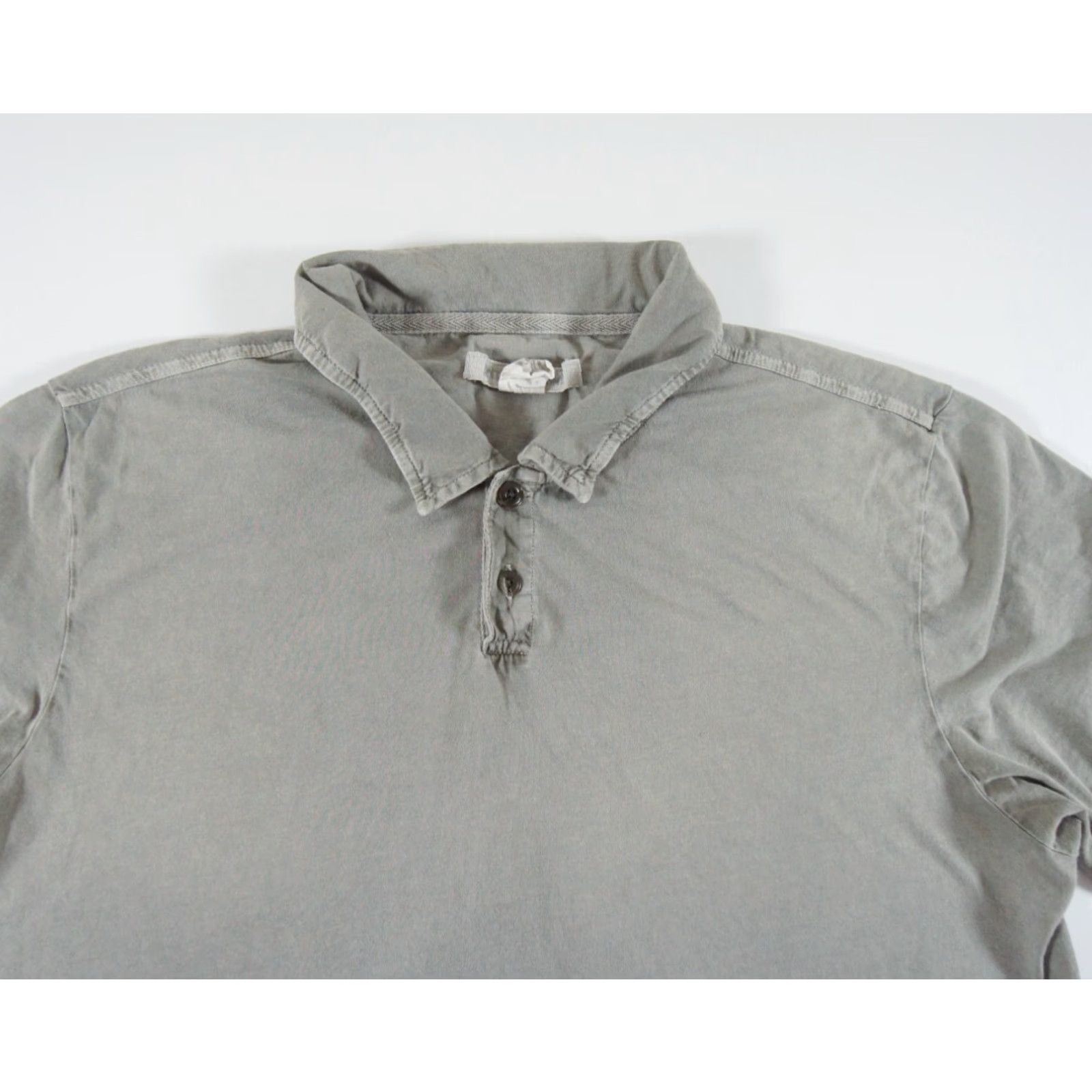 Outerknown Outerknown Men's Polo Shirt Medium Gray Short Sleeve Collared Lightweight Casual Size US M / EU 48-50 / 2 - 2 Thumbnail