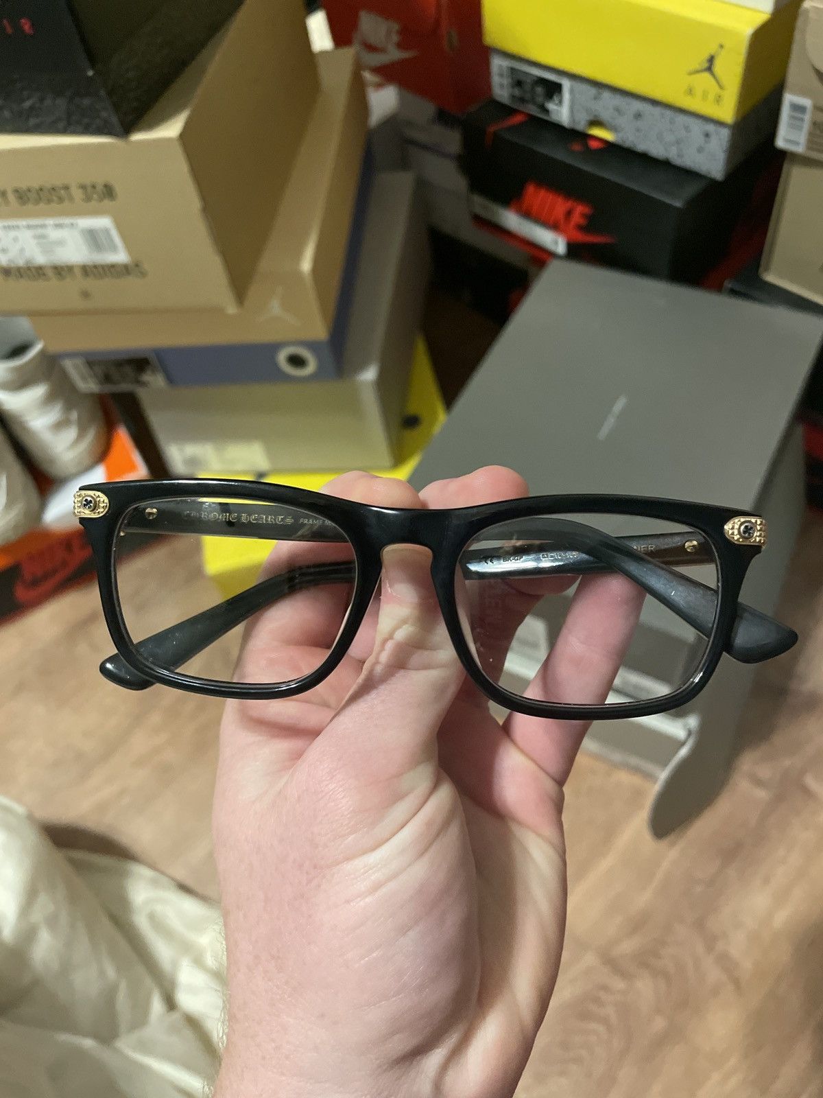 image of Chrome Hearts Glasses “Beauner” in Black, Men's