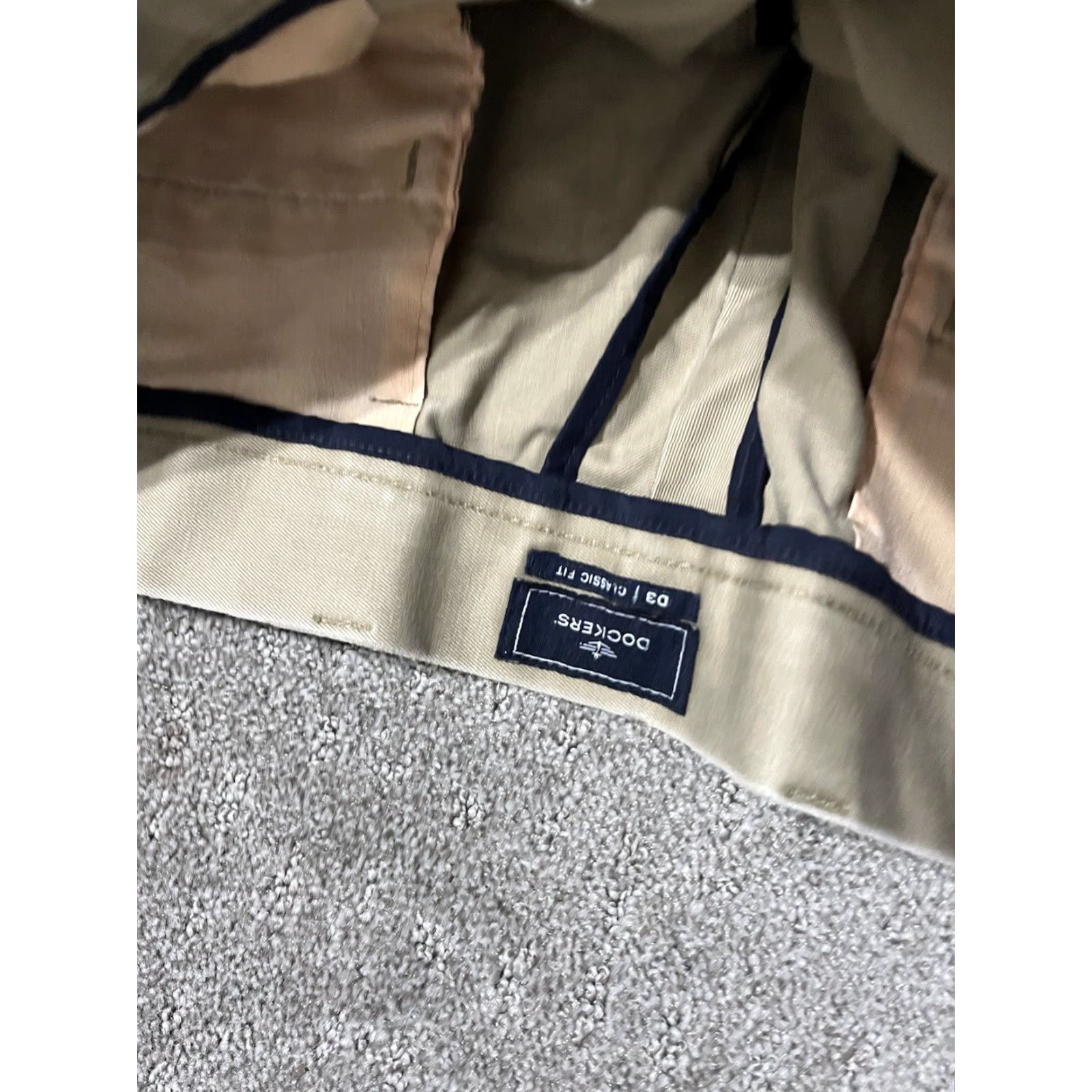 Dockers DOCKERS Classic Fit Chinos Pants 36 Men's Regular Black Solid 100% Cotton 29in Inseam 38x30 Vintage No Mens Size US 36 / EU 52 - 5 Thumbnail