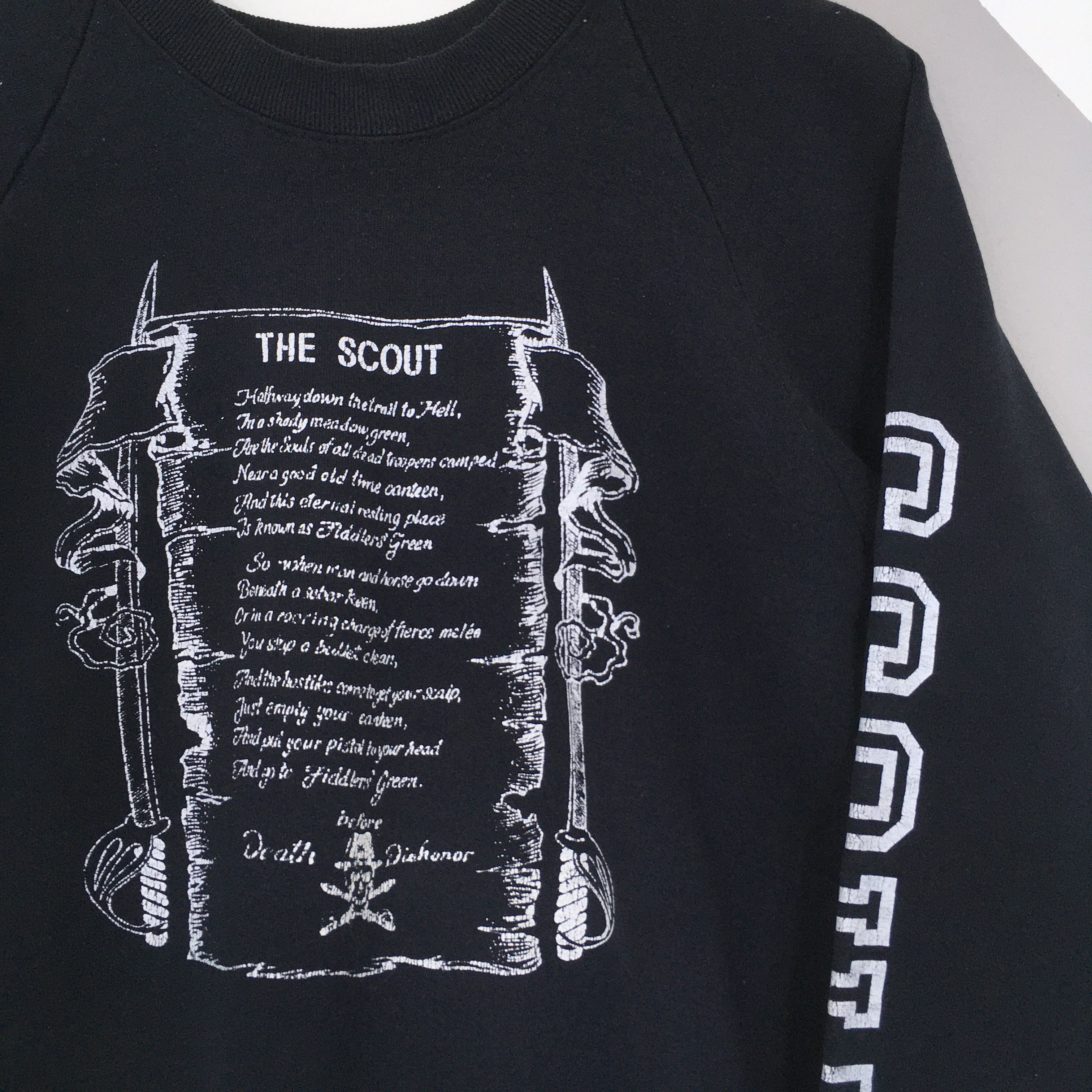 Vintage Vintage 90s The Scout Fiddler's Green Poem Sweatshirt XLarge ...